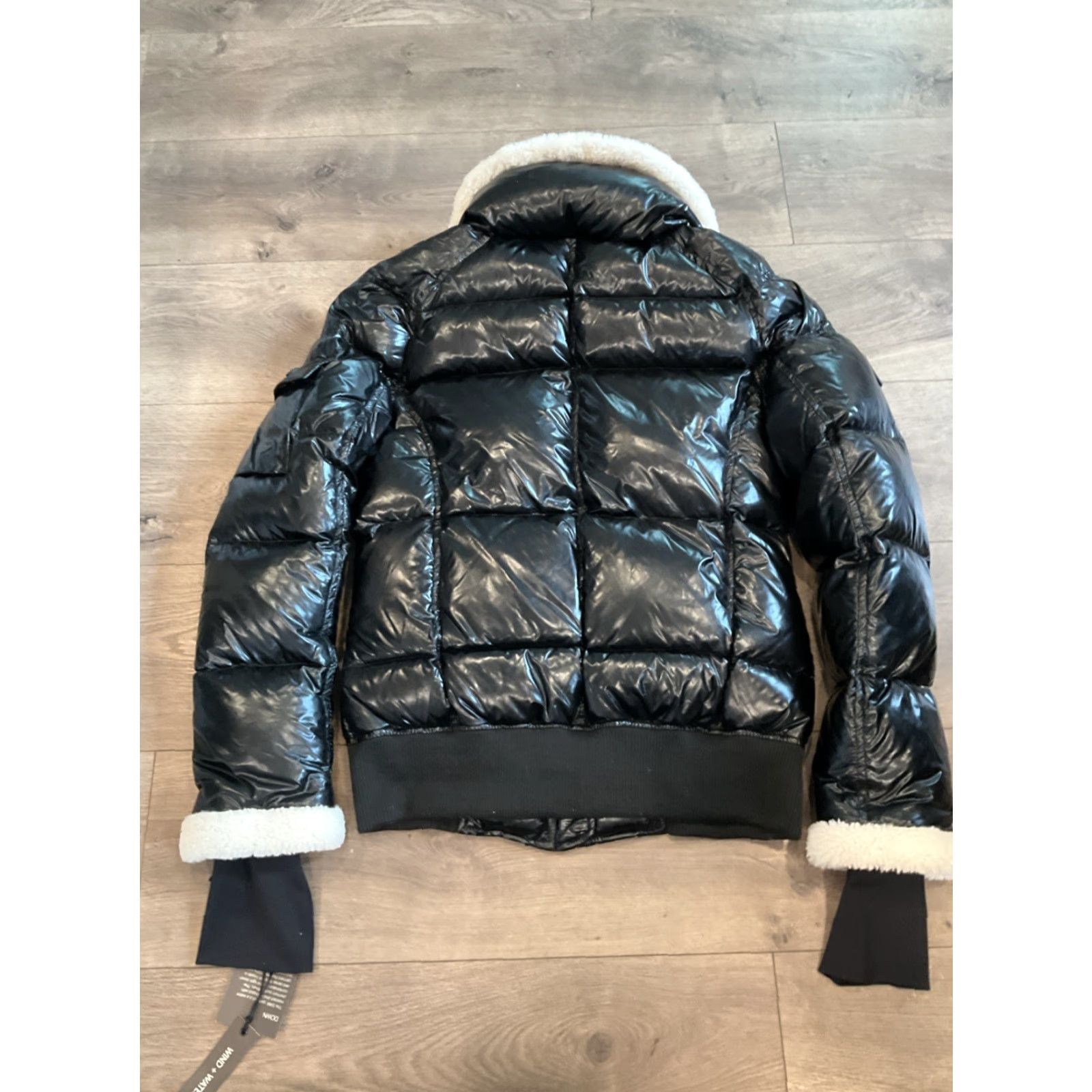 Vintage SAM Nikki Quilted Down Puffer Jacket Bomber Jacket Women L Black Size L / US 10 / IT 46 - 7 Thumbnail