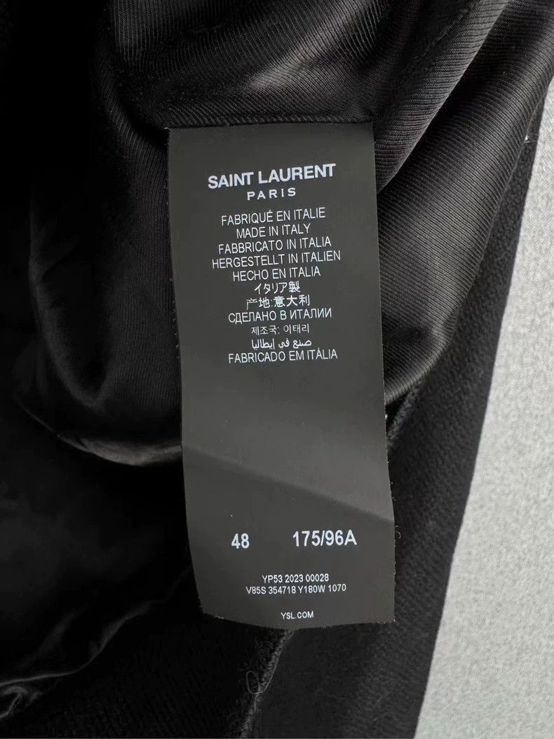 Saint Laurent Paris Saint laurent paris Black and white patchwork Teddy jacket Size US M / EU 48-50 / 2 - 4 Thumbnail