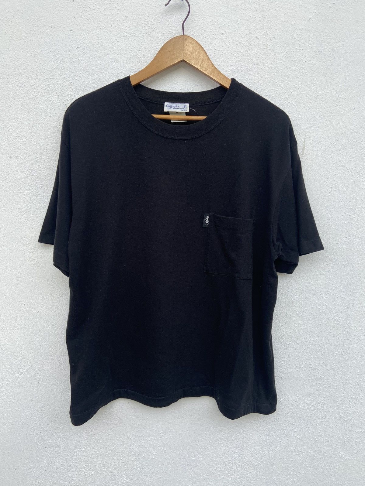 agnes b. Vintage Agnes B t shirt minimalist single pocket Size US L / EU 52-54 / 3 - 1 Thumbnail