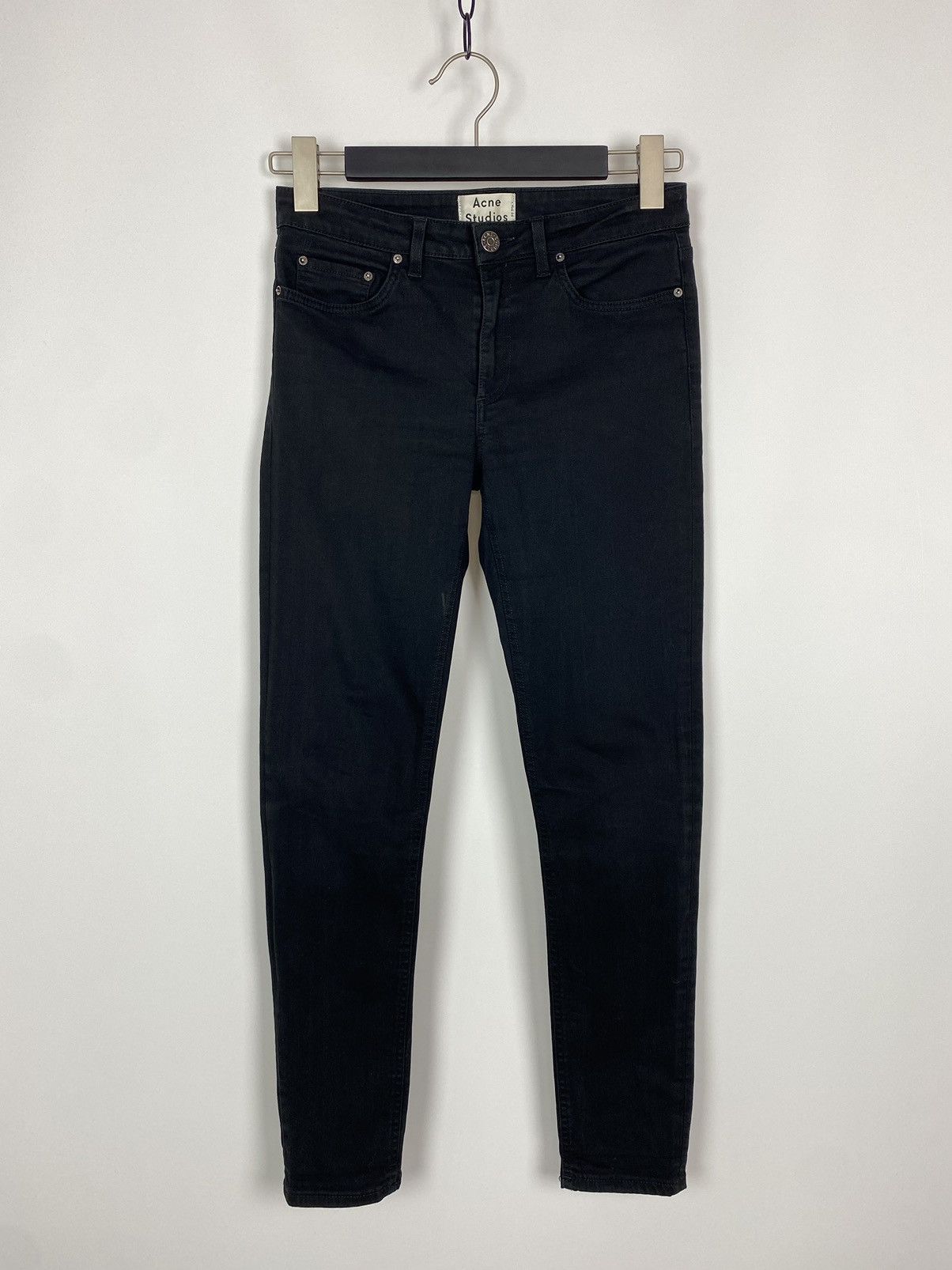 Acne Studios Acne Studios Skin 5 Black Skinny Denim Pants 28/32 Size 28" / US 6 / IT 42 - 1 Thumbnail