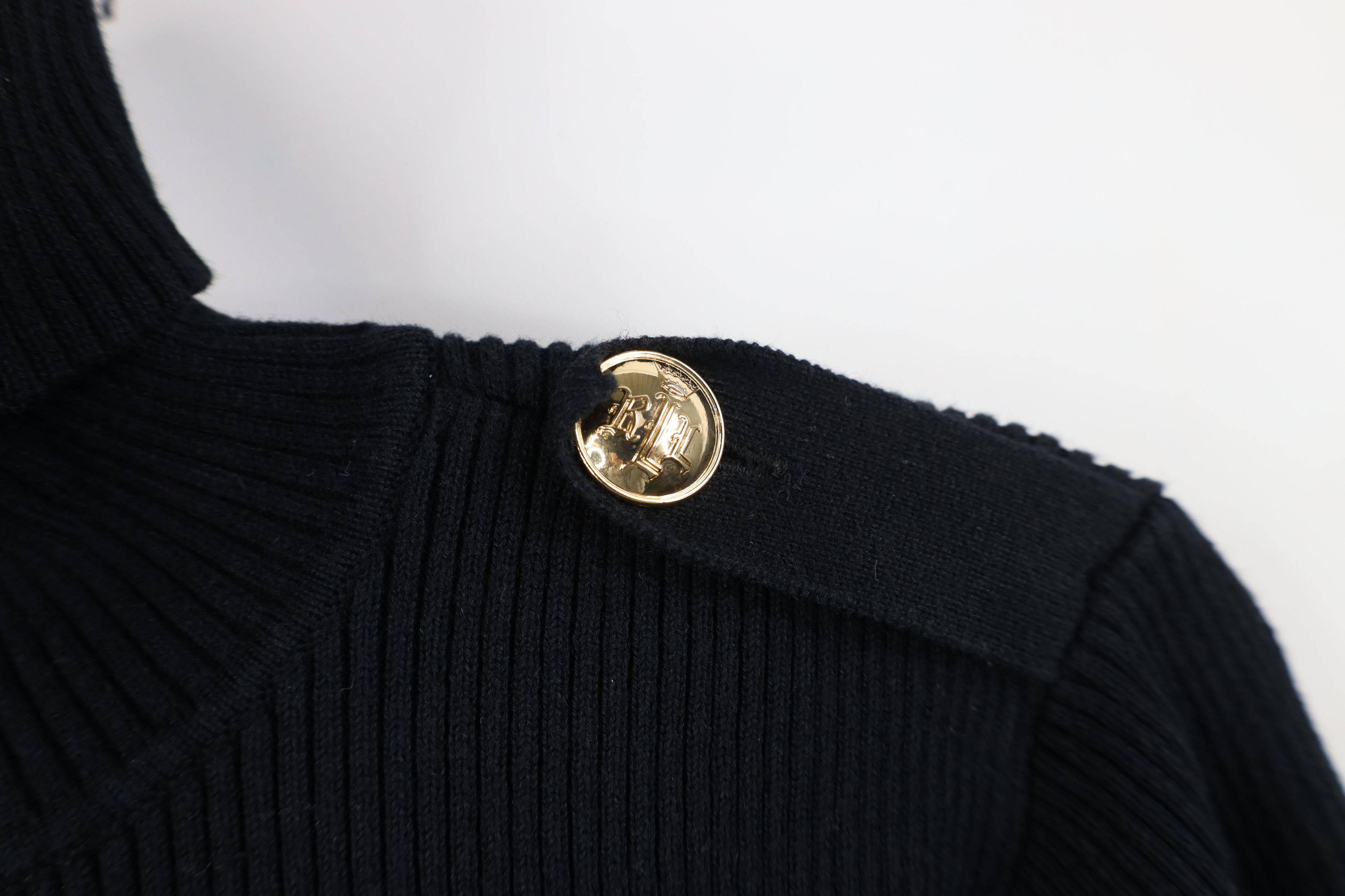 Polo Ralph Lauren Vintage 90s Ralph Lauren Knit Military Turtleneck Sweater Size M / US 6-8 / IT 42-44 - 4 Thumbnail