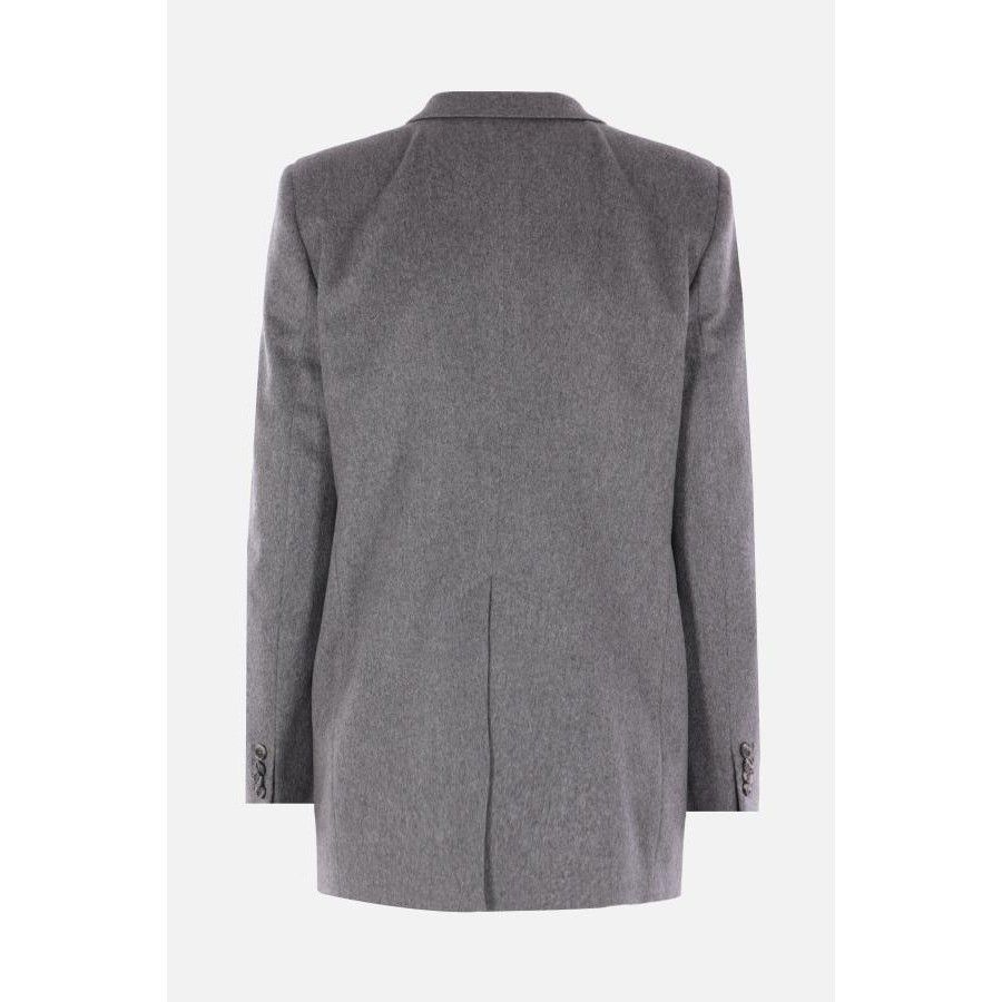Tagliatore TAGLIATORE Jasmine Gray Cashmere Double-Breasted Jacket New Size M / US 6-8 / IT 42-44 - 2 Thumbnail