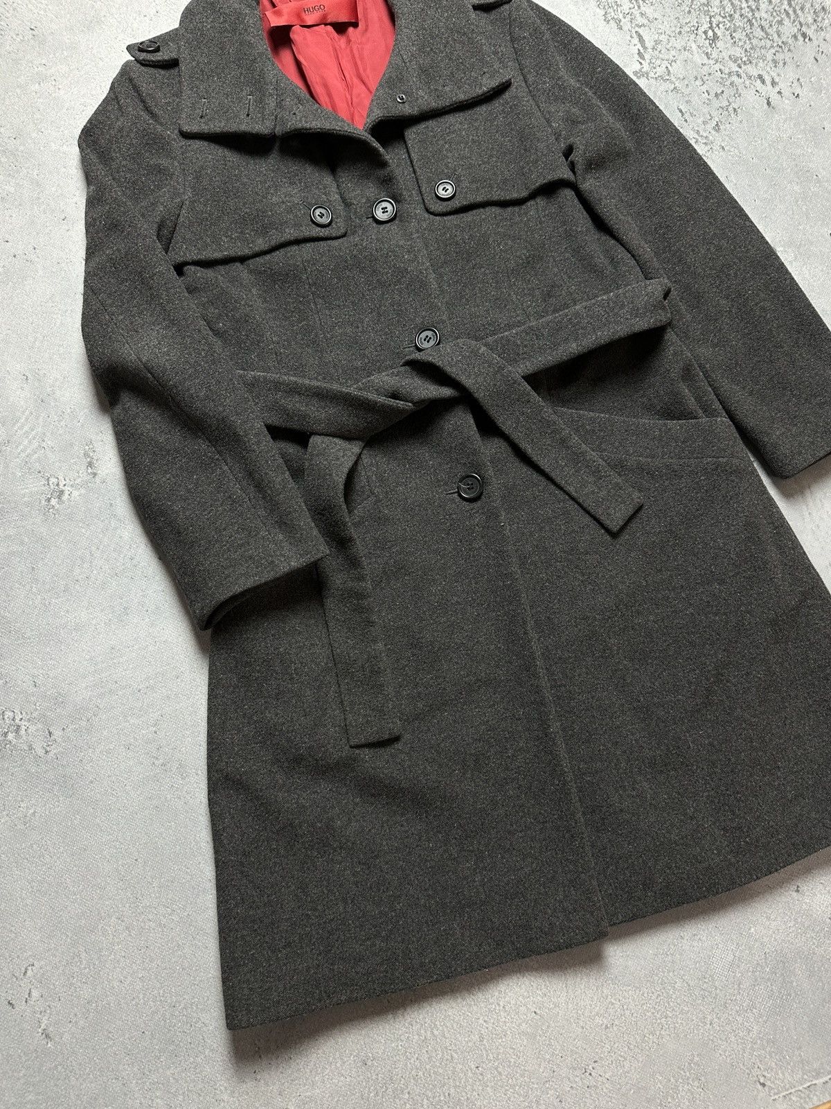 Hugo Boss Boss Hugo Boss Wool Vintage Long Belted Trench Coat Madleen Size M / US 6-8 / IT 42-44 - 3 Thumbnail