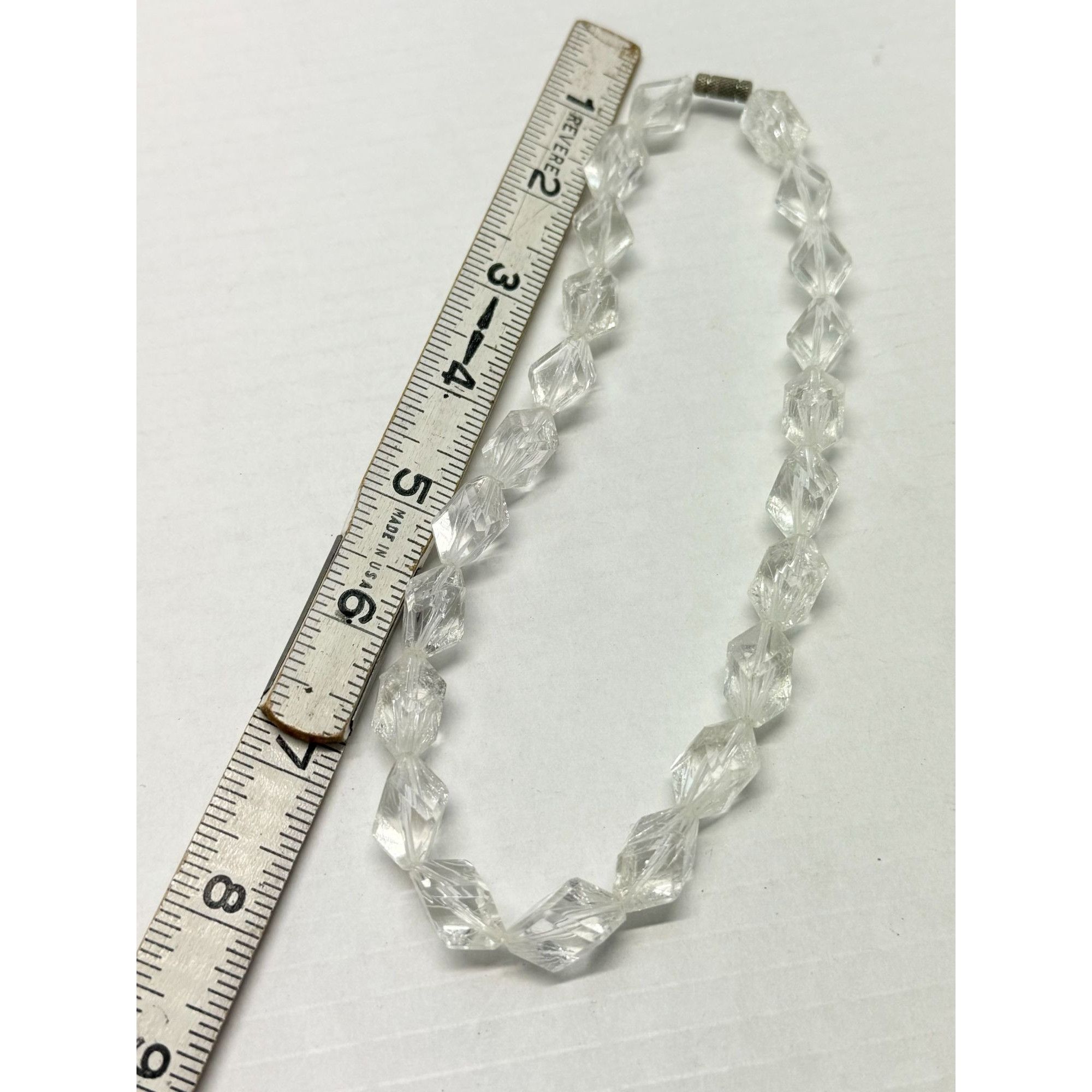 Vintage Vintage lucite ice cube beaded necklace Size ONE SIZE - 3 Thumbnail