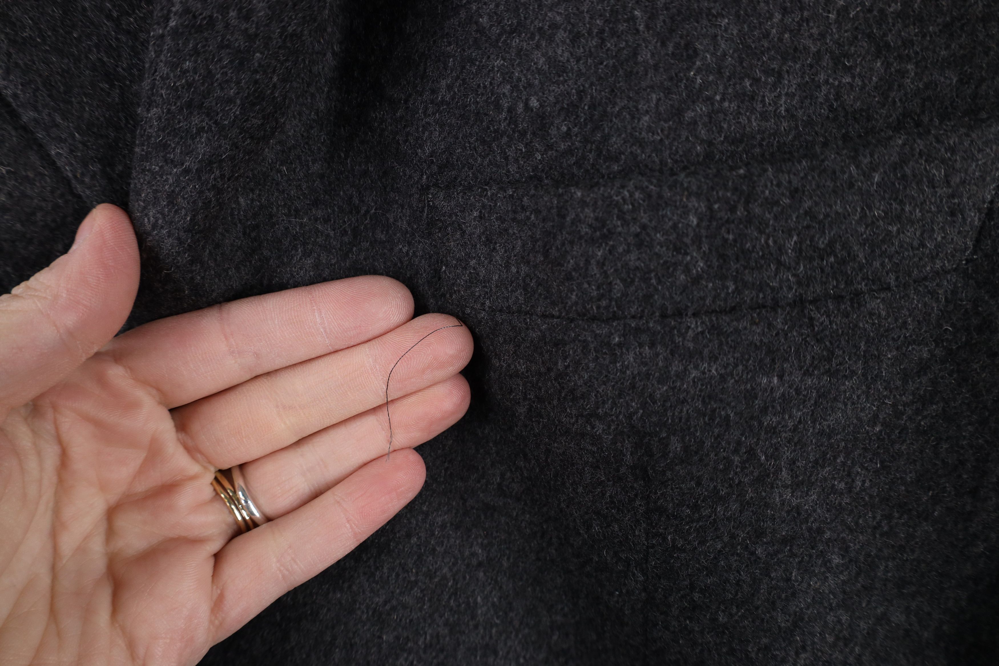 Ralph Lauren × Vintage Ralph Lauren Cashmere 2 Button Suit Blazer Jacket Dark Gray Size US L / EU 52-54 / 3 - 4 Thumbnail