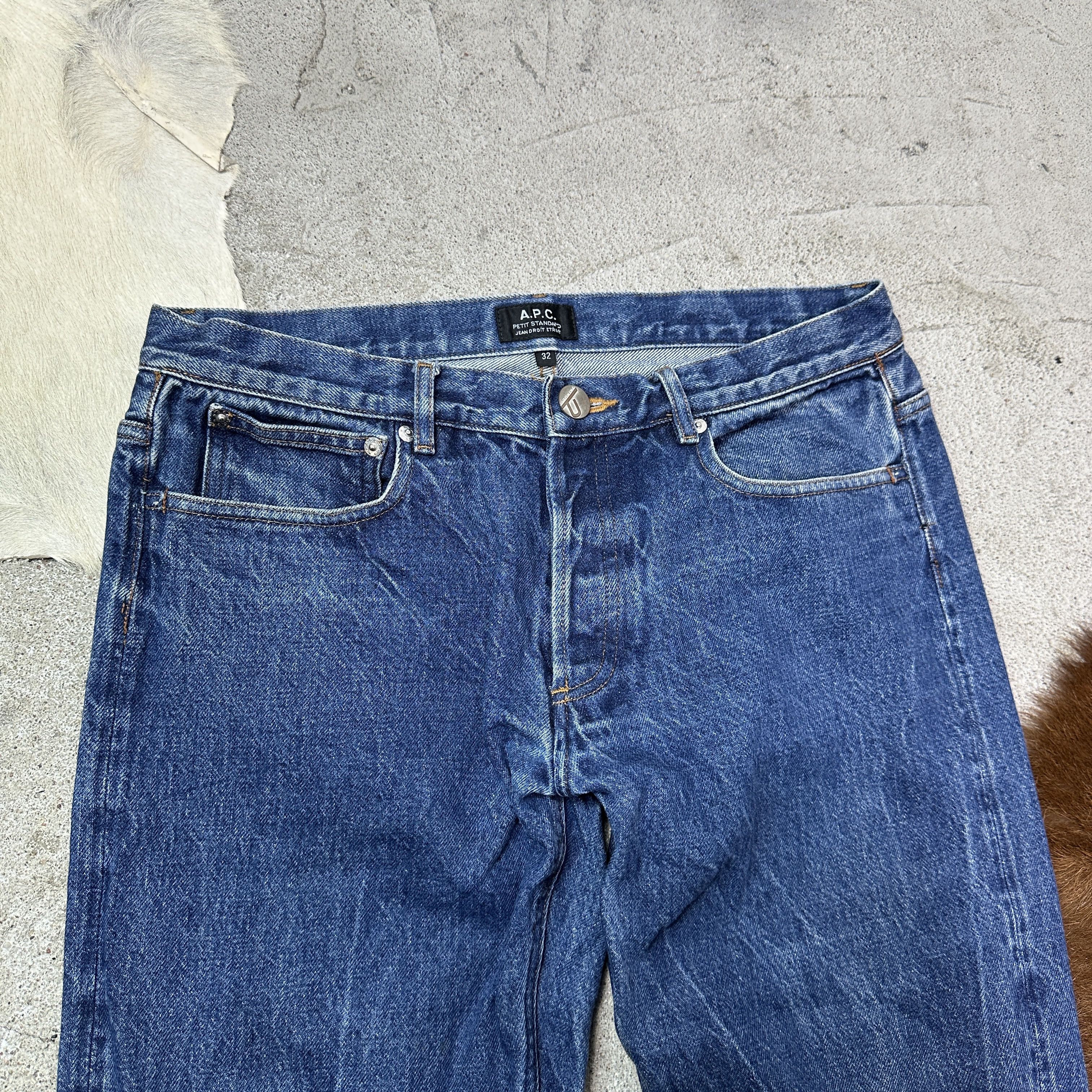 A.P.C. Vintage Streetwear APC Selvedge Denim Jeans Y2K Size 32" / US 10 / IT 46 - 4 Thumbnail