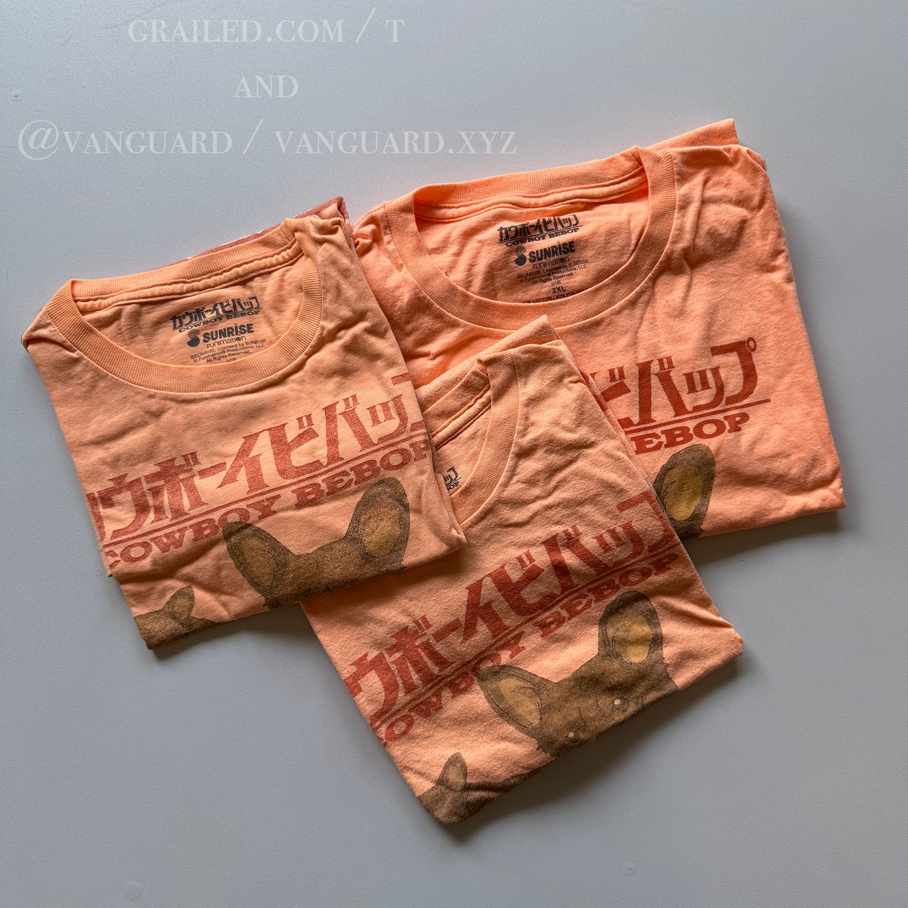 Vintage 2010s Vintage Cowboy Bebop Ein Corgi Sunrise Funimation Tee Size US XXL / EU 58 / 5 - 7 Thumbnail