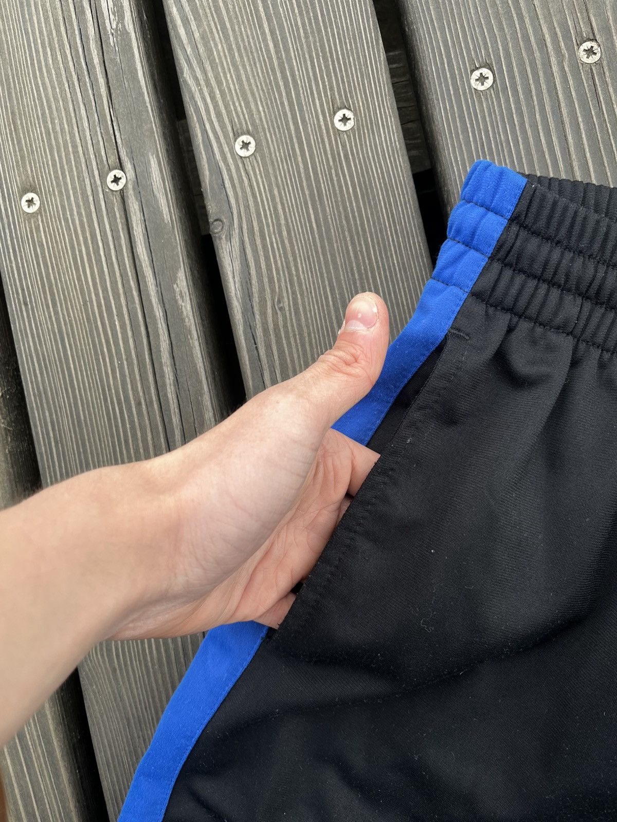 Vintage Vintage Nike Baggy Track Pants Cotton Drill Swoosh Y2K USA Size US 34 / EU 50 - 4 Thumbnail