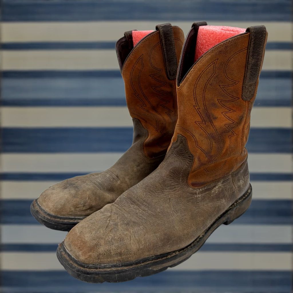 Ariat Ariat Workhog XT Patriot H2O Mens 10.5 Brown Leather Waterproof Oil Resistant Slip Resistant Safety WorkBoots ASTM F2413-18 SageX? Size US 11 / EU 44 - 1 Thumbnail