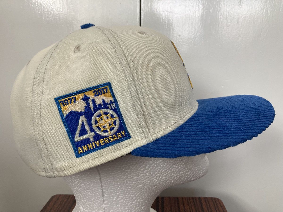New Era NEW ERA SEATTLE MARINERS BASEBALL CAP HAT 40TH ANNIVERSARY Size ONE SIZE - 4 Thumbnail