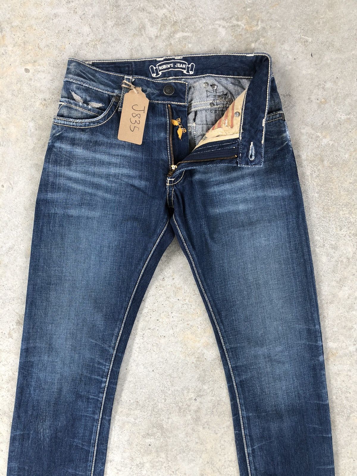 Robins Jeans Vintage Robin’s Embroidered Chrome Distressed Jeans Size US 28 / EU 44 - 3 Thumbnail