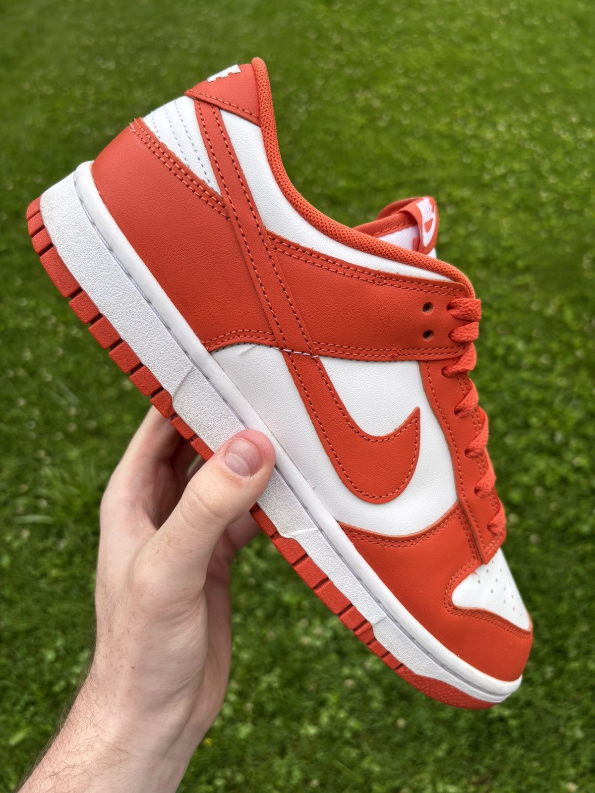 Nike Nike Dunk Low White/Orange 2024 Size 11.5 Size US 11.5 / EU 44-45 - 1 Thumbnail