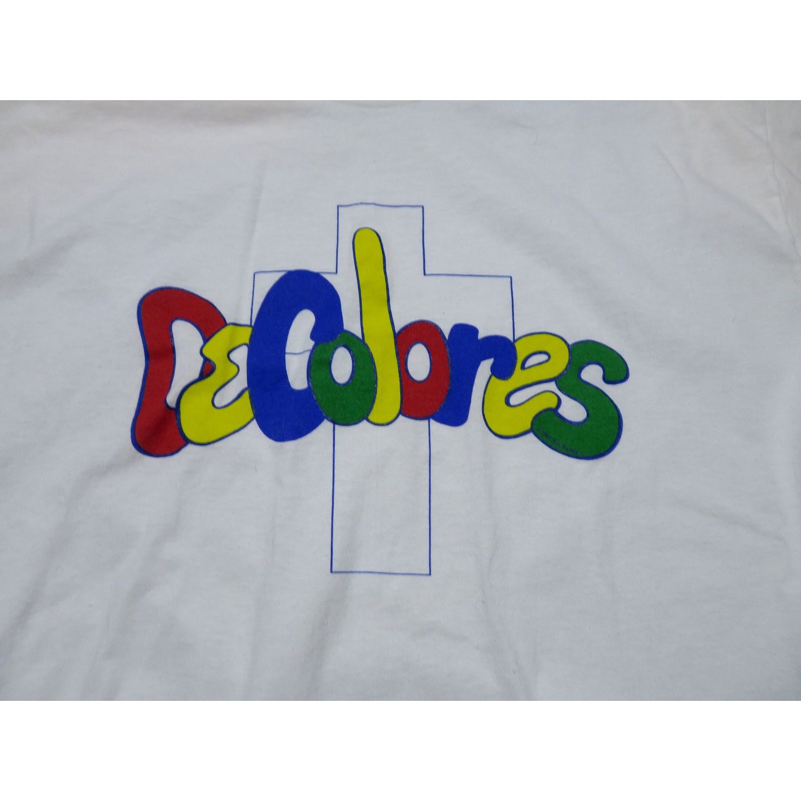Other 80s De Colores Cross T-shirt, Spanish Christian Song XL Size US XL / EU 56 / 4 - 2 Thumbnail