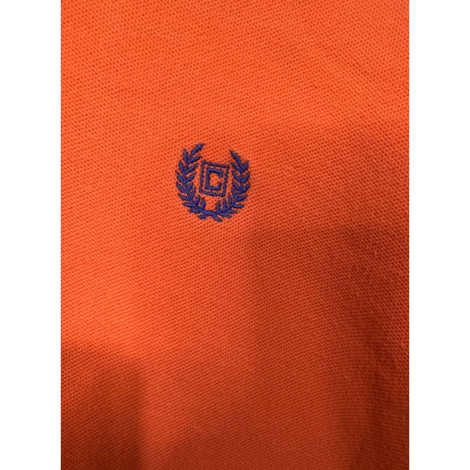 Chaps Chaps Polo Shirt Orange Men's L Regular Cotton Short Sleeve Button-Down Collar Polo Shirt Mens Orange L Shirts Size US L / EU 52-54 / 3 - 2 Thumbnail