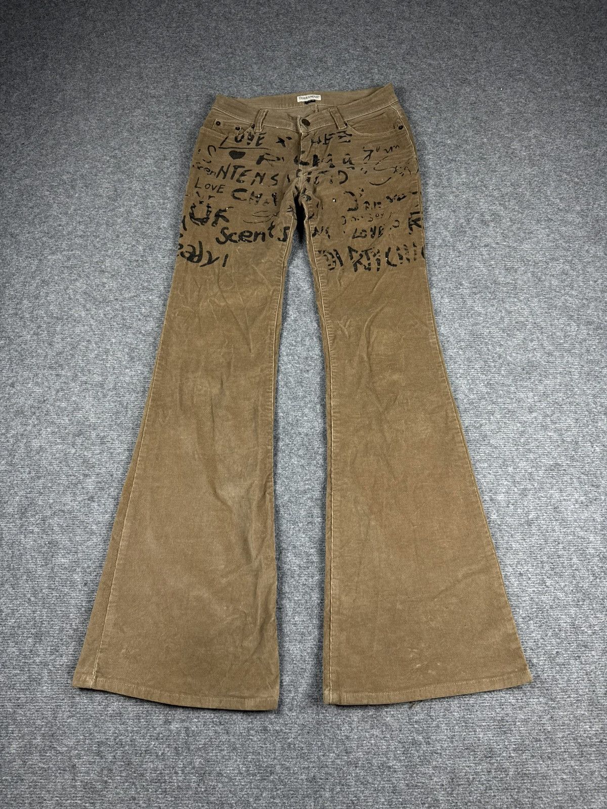 Vintage Vintage corduroy flared pants Size 28" / US 6 / IT 42 - 1 Thumbnail