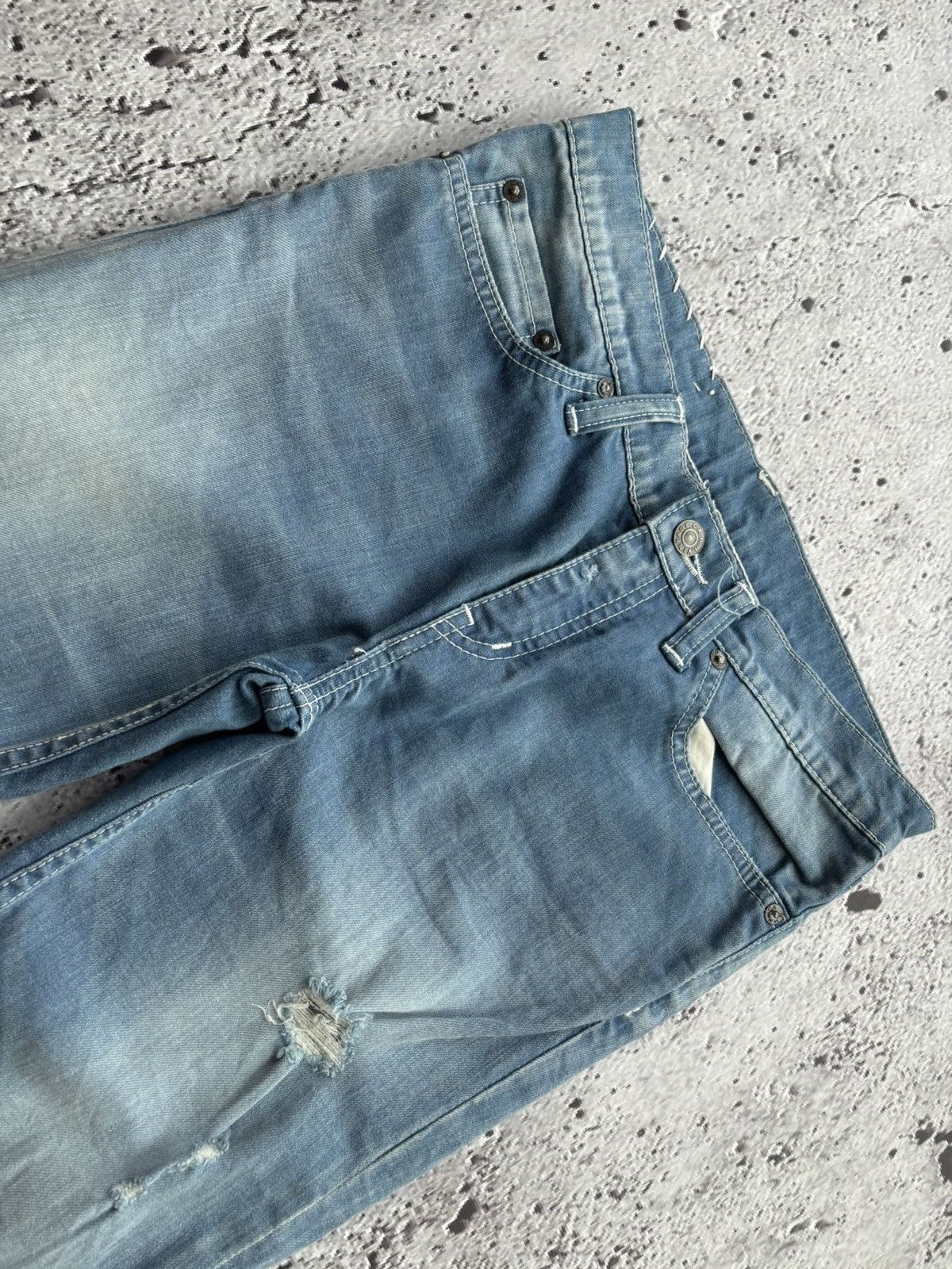 Tornado Mart Japanese Flare jeans ca r.h Vintage jeans Size 29" - 8 Thumbnail