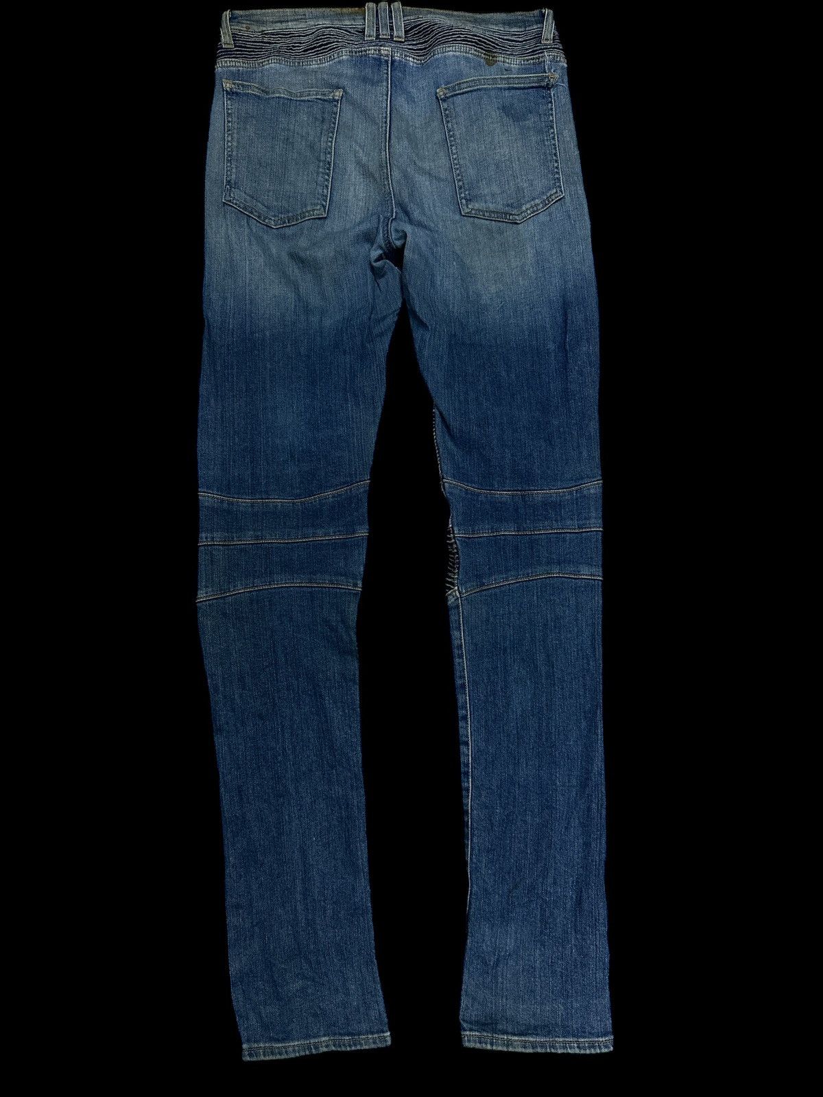 Japanese Brand Biker Jeans💥 Imprssve Balmain Style 💥 Size US 32 / EU 48 - 2 Thumbnail