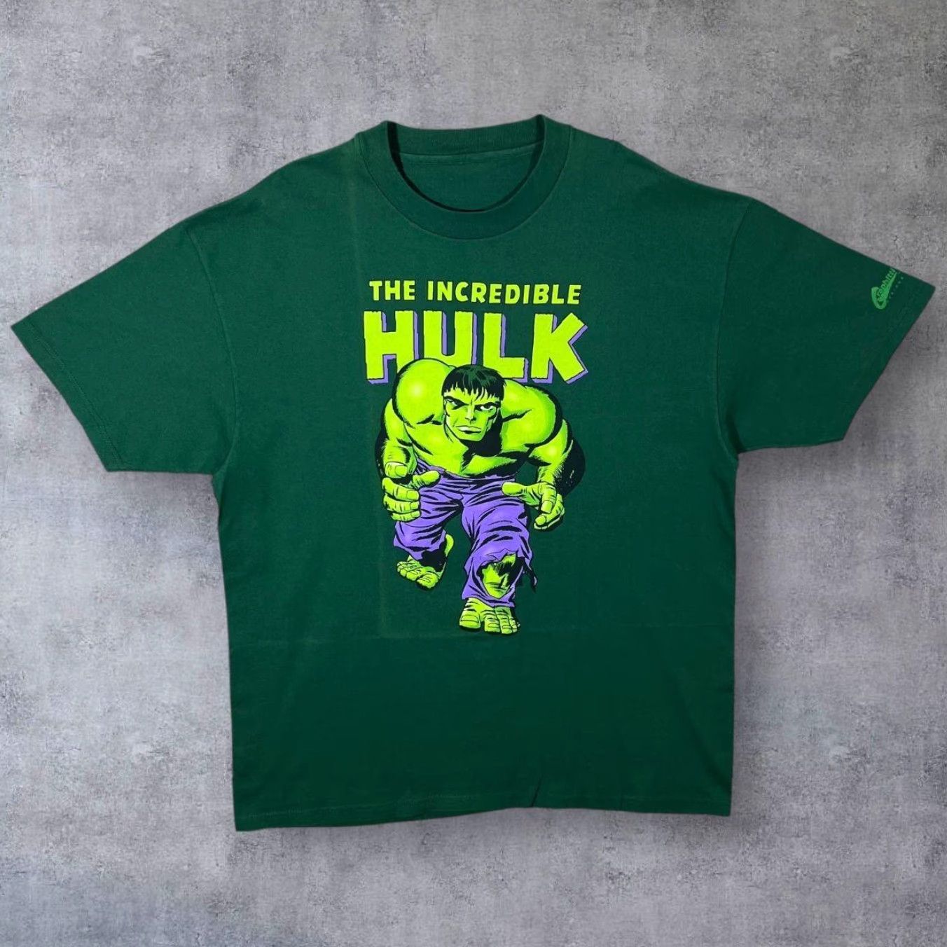 Vintage VINTAGE Marvel The Incredible Hulk Graphitti Designs Comic Book Green T-Shirt XL Mens Short Sleeve Logo 1998 Hulk Shirt XLL Green Worthy Men’s Size US XL / EU 56 / 4 - 2 Thumbnail