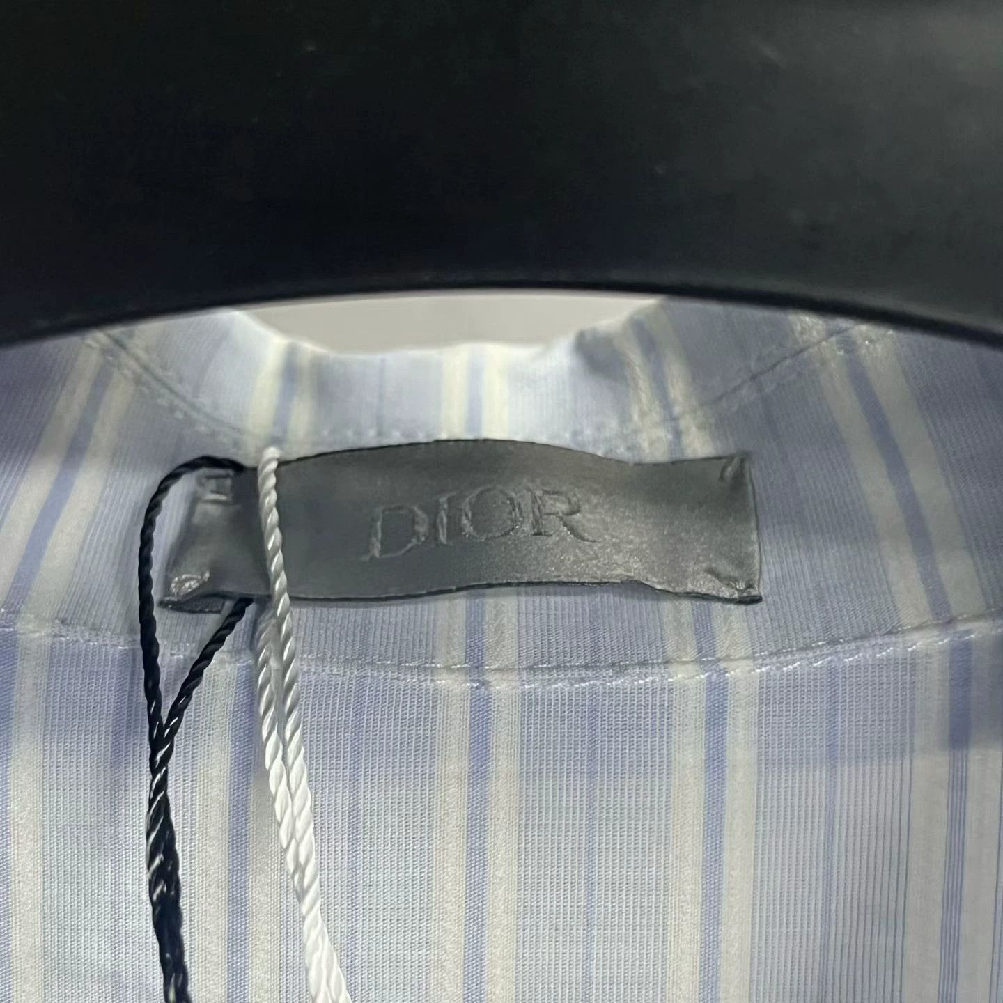 Dior dior blue striped half-zip short sleeve shirt Size US L / EU 52-54 / 3 - 2 Thumbnail