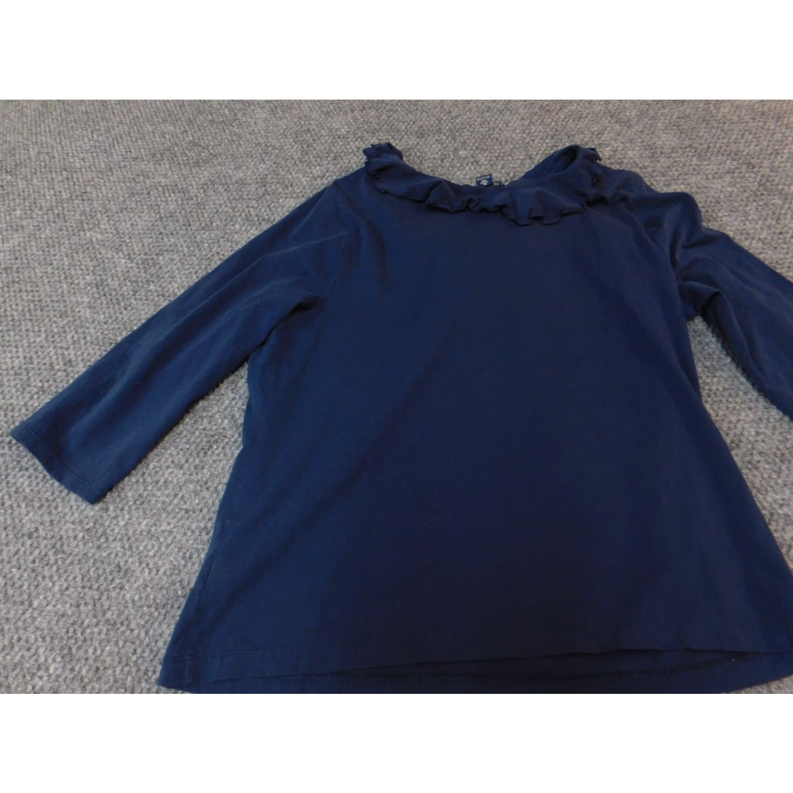 Chaps Chaps Blouse Shirt Women XL Blue Crew Neck Pullover Classic Casual Stretch Breathable Size XL / US 12-14 / IT 48-50 - 7 Thumbnail