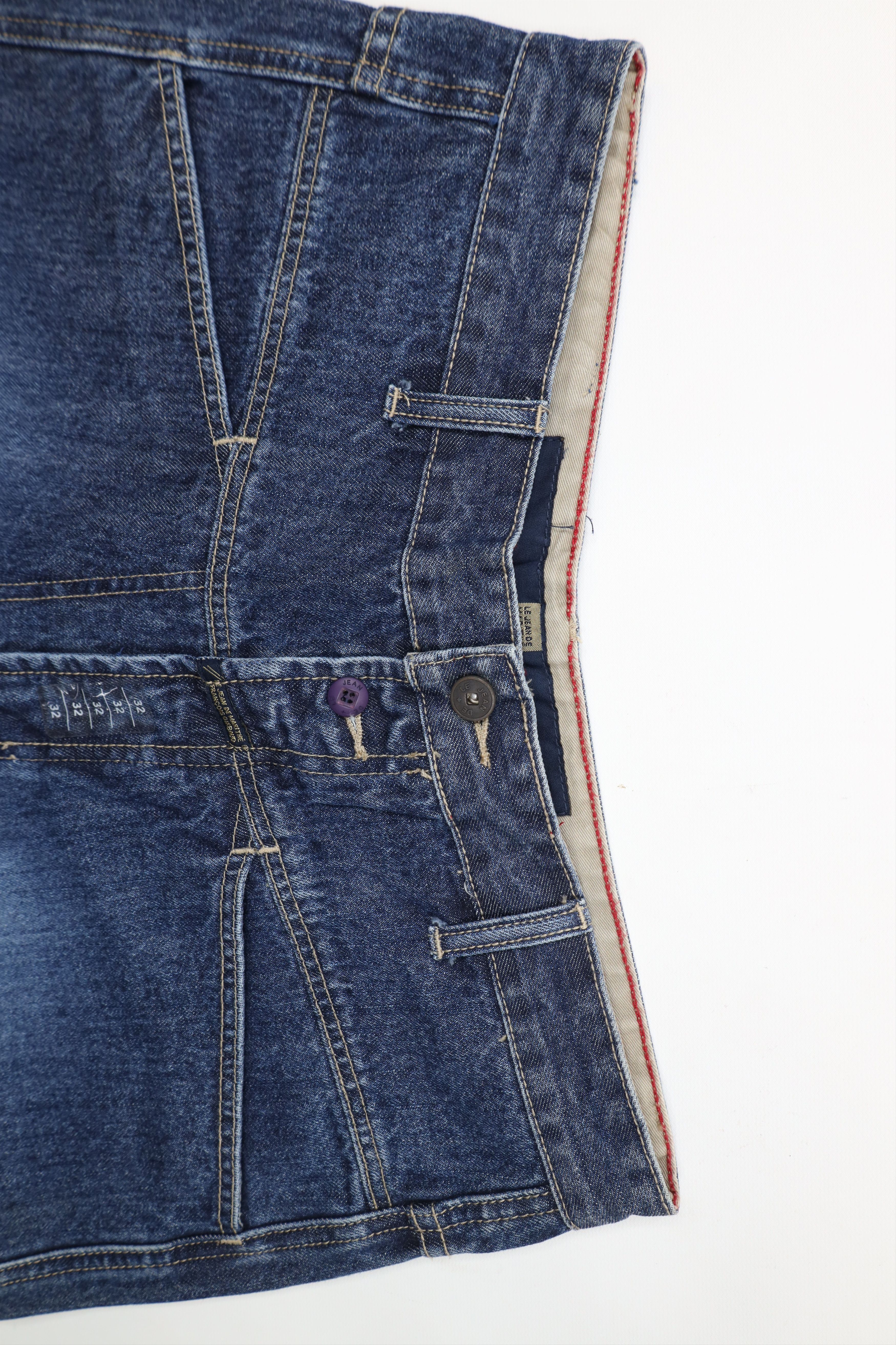 Marithe + Francois Girbaud × Vintage Deadstock Vintage 90s Marithe Francois Girbaud Denim Shorts Size US 32 / EU 48 - 7 Thumbnail