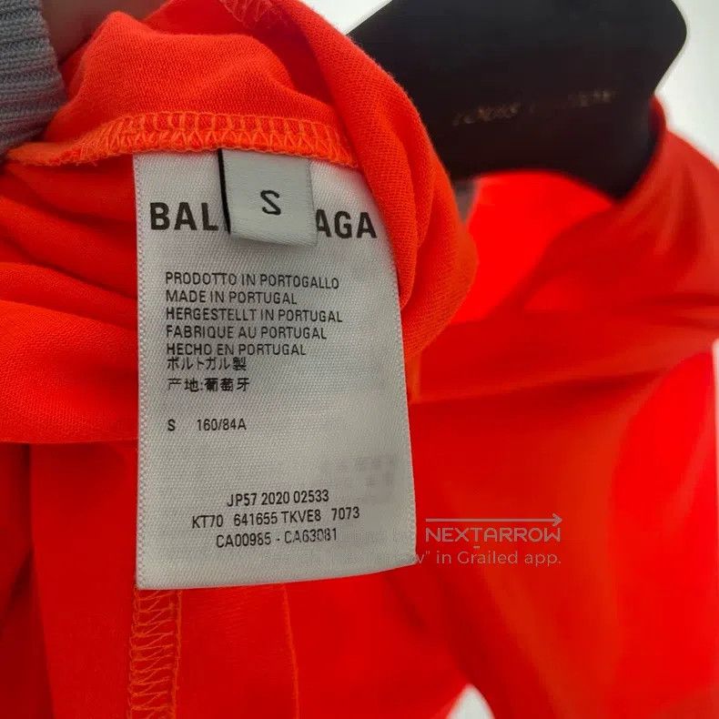 Balenciaga Balenciaga Orange Logo Short Sleeve Size US S / EU 44-46 / 1 - 6 Thumbnail