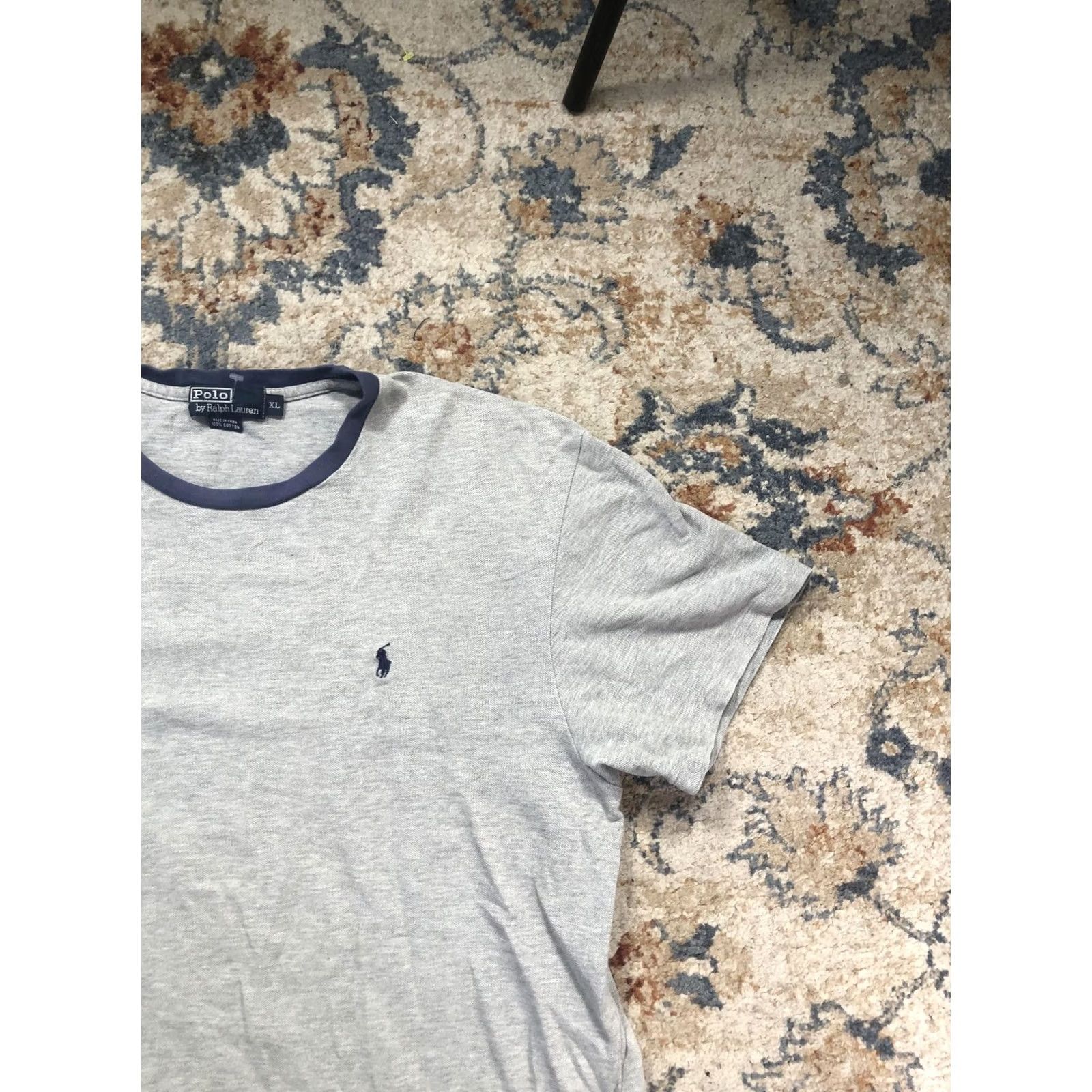 Polo Ralph Lauren Polo Ralph Lauren Shirt Mens XL Gray Ringer Tee Pony Logo Soft Cotton Crewneck Size US XL / EU 56 / 4 - 4 Thumbnail