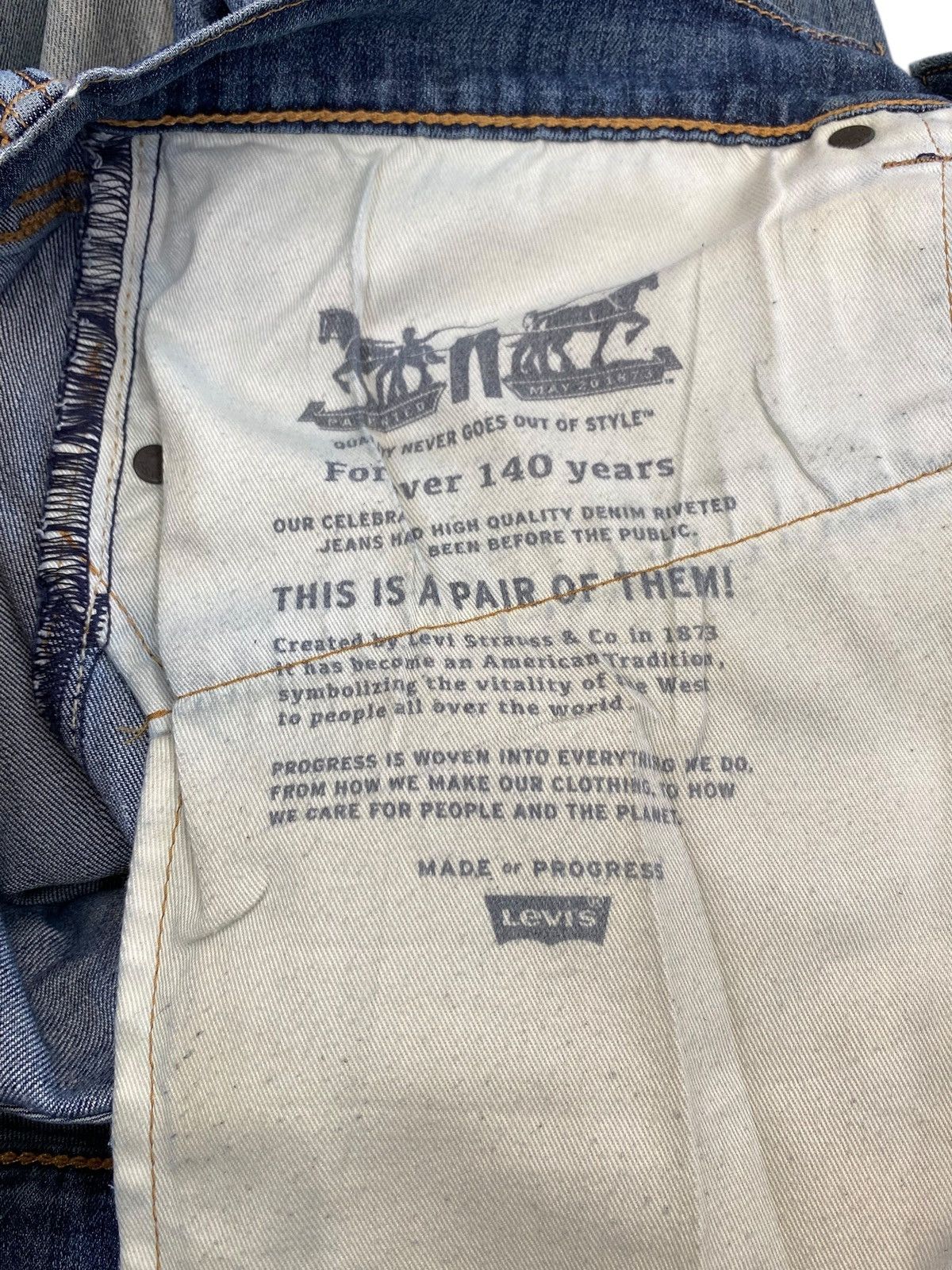 Levi's Levi’s Brand Faded Wash Ripped Style Soft Jeans Size US 32 / EU 48 - 17 Thumbnail