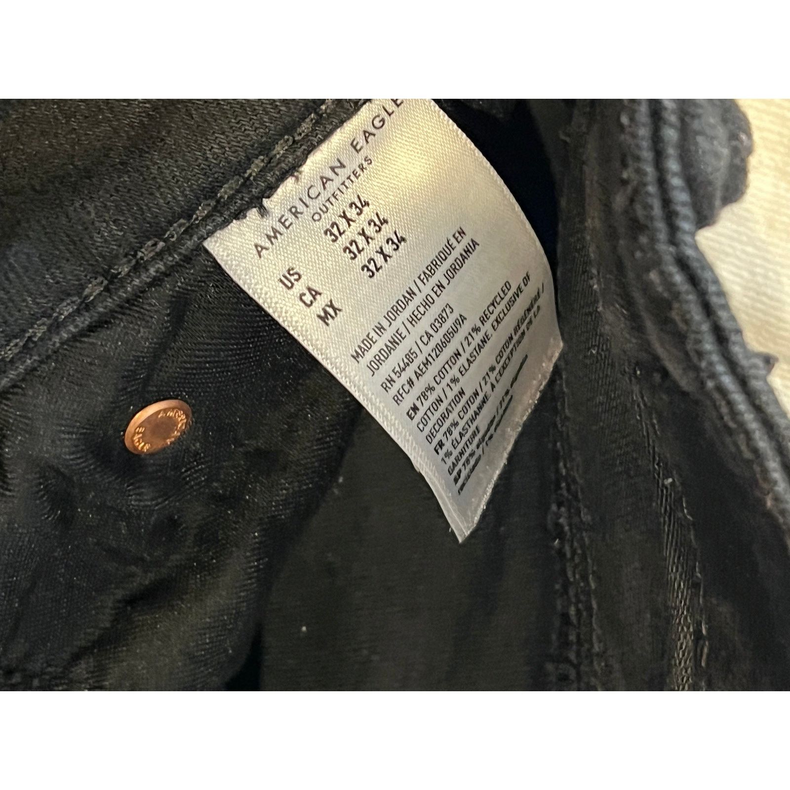 American Eagle Outfitters American Eagle Skinny Black Jeans, 32x34Jo Size US 32 / EU 48 - 5 Thumbnail