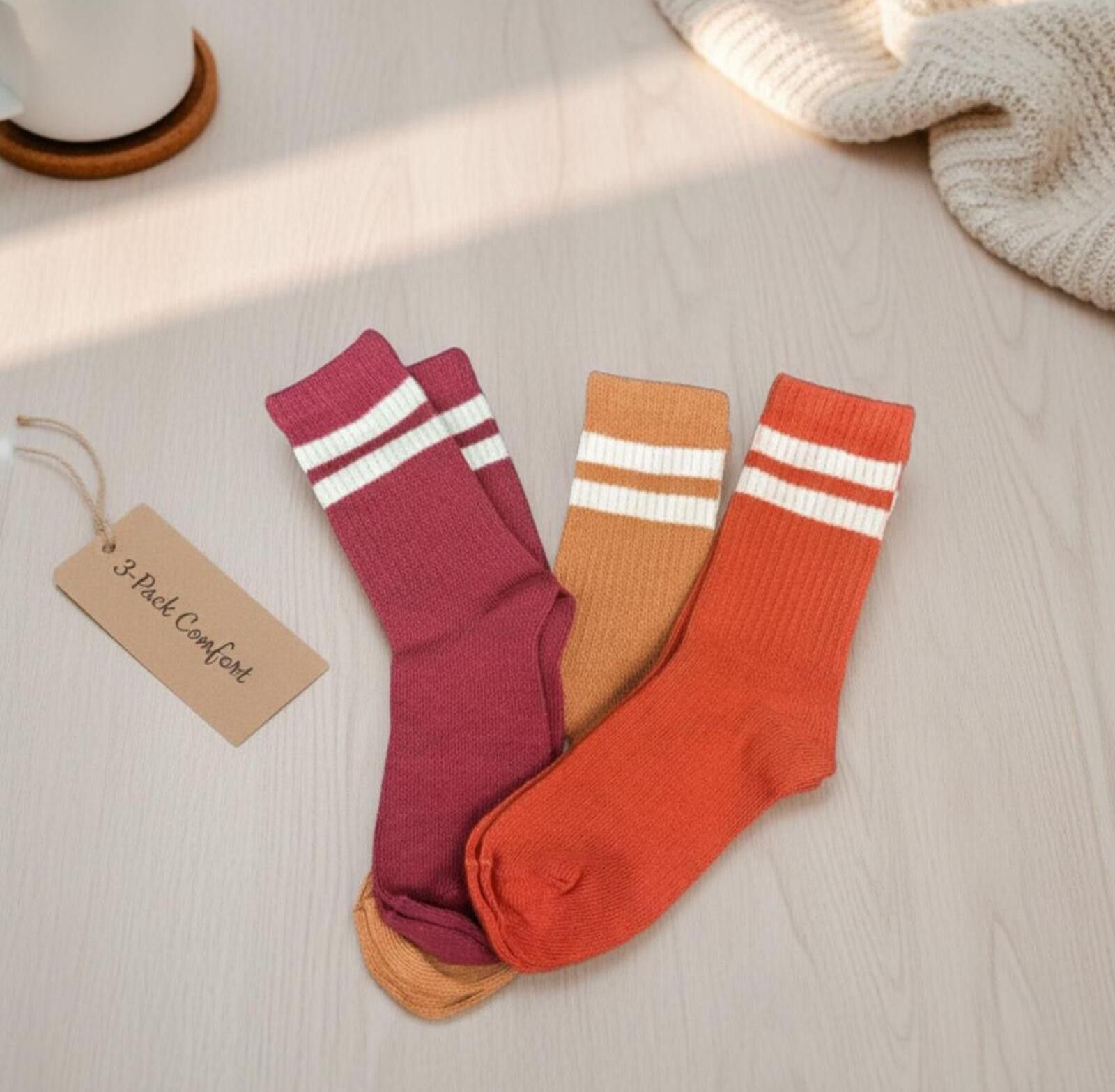 Other Gap Kids Varsity Crew Multicolored Socks 3-Pack (Medium) Size ONE SIZE - 1 Thumbnail
