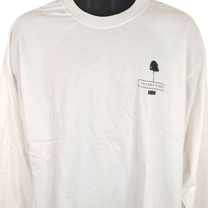 Hanes VINTAGE Hanes Six Feet Under T Shirt Mens XL White HBO TV Series Promo Shirt Mens XL White promo Six Feet Under TV Series Hanes Size US XL / EU 56 / 4 - 2 Thumbnail