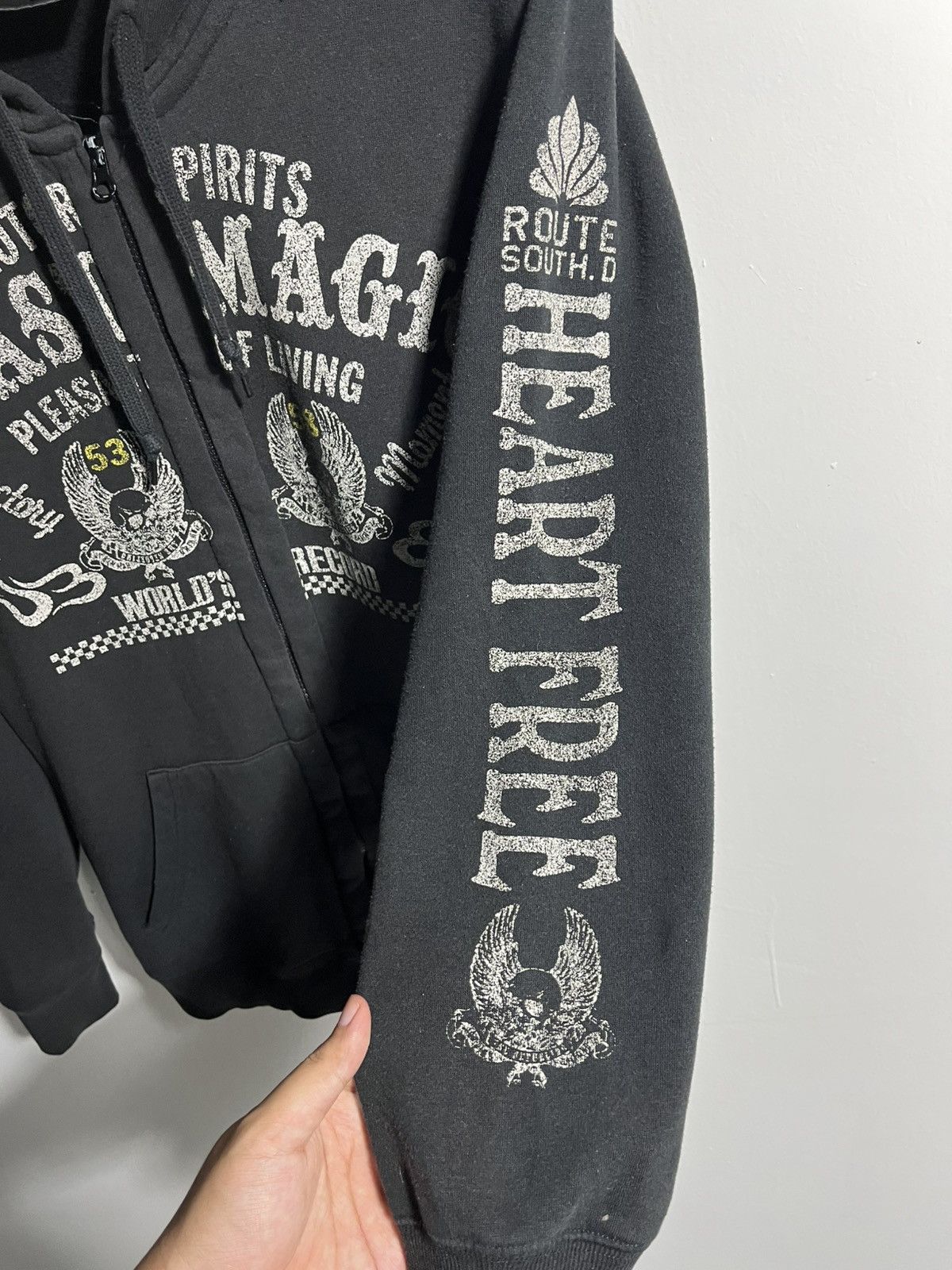 Indian Motorcycle Phosquia Y2K Motor Skull Hoodie Size US L / EU 52-54 / 3 - 8 Thumbnail