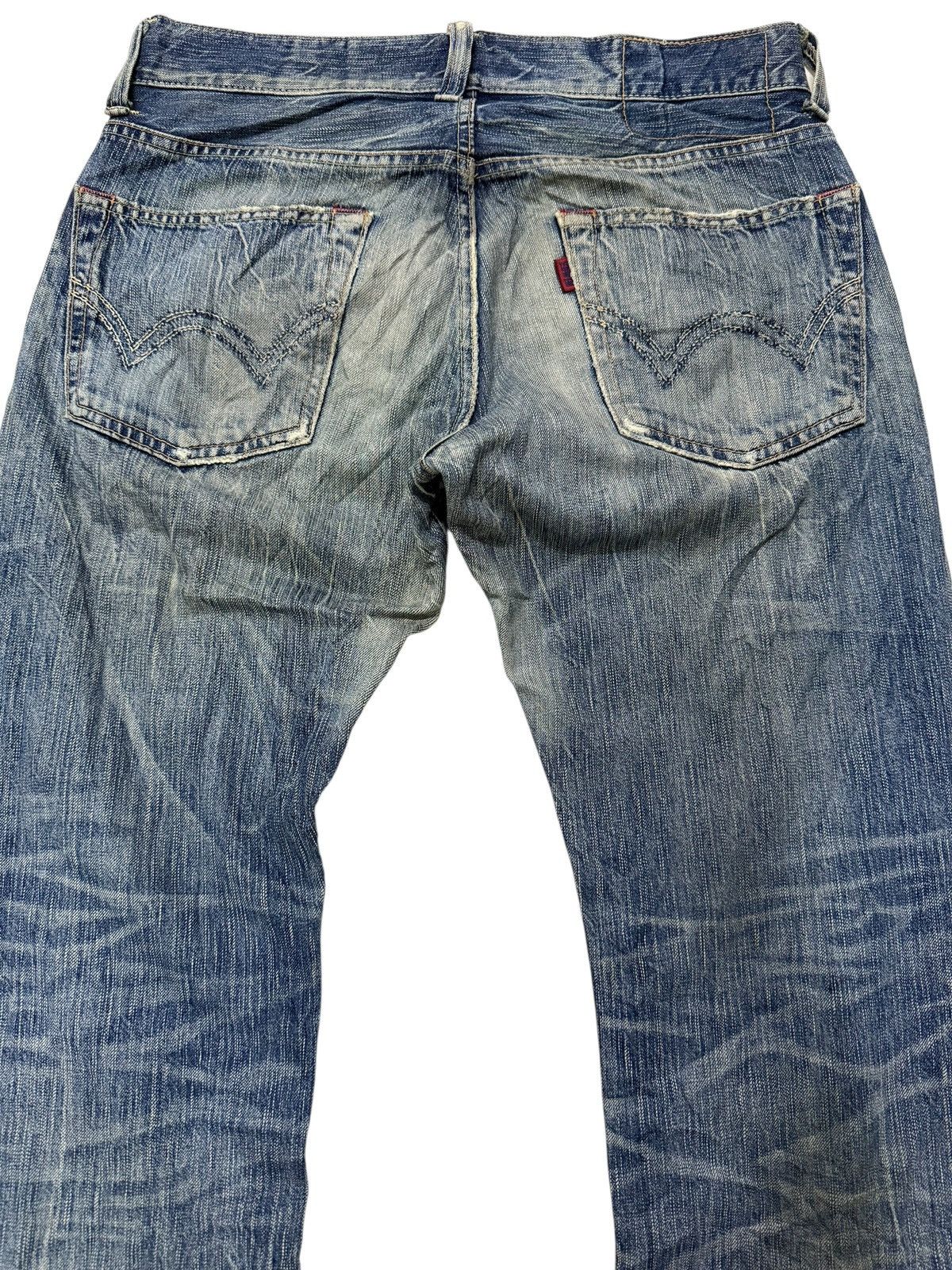 Edwin Vintage Edwin 503 Blue Trip Japan Distressed Loose Jeans Size US 32 / EU 48 - 17 Thumbnail
