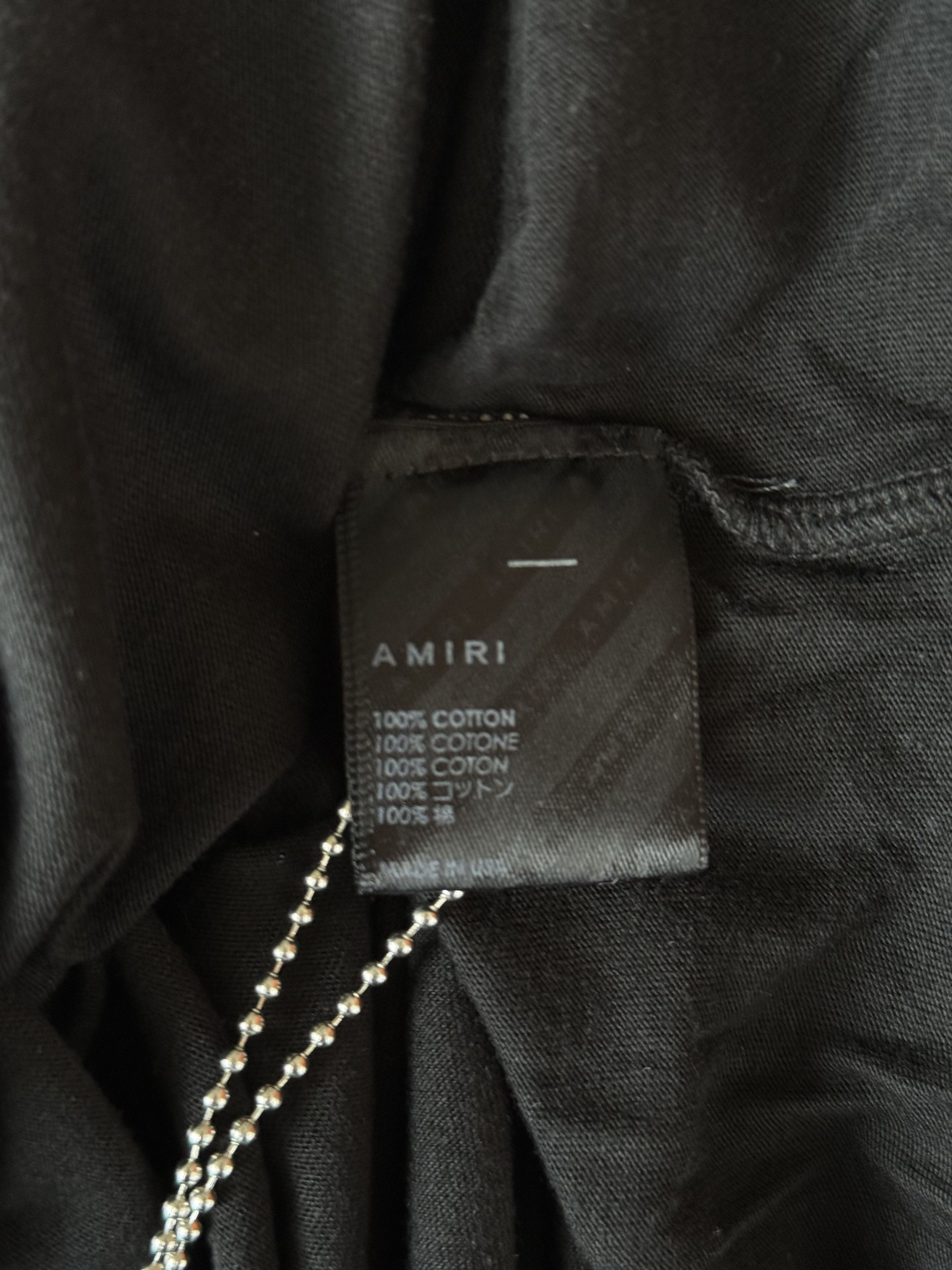 Amiri Amiri Black & Rainbow Logo T-Shirt Size US L / EU 52-54 / 3 - 4 Thumbnail