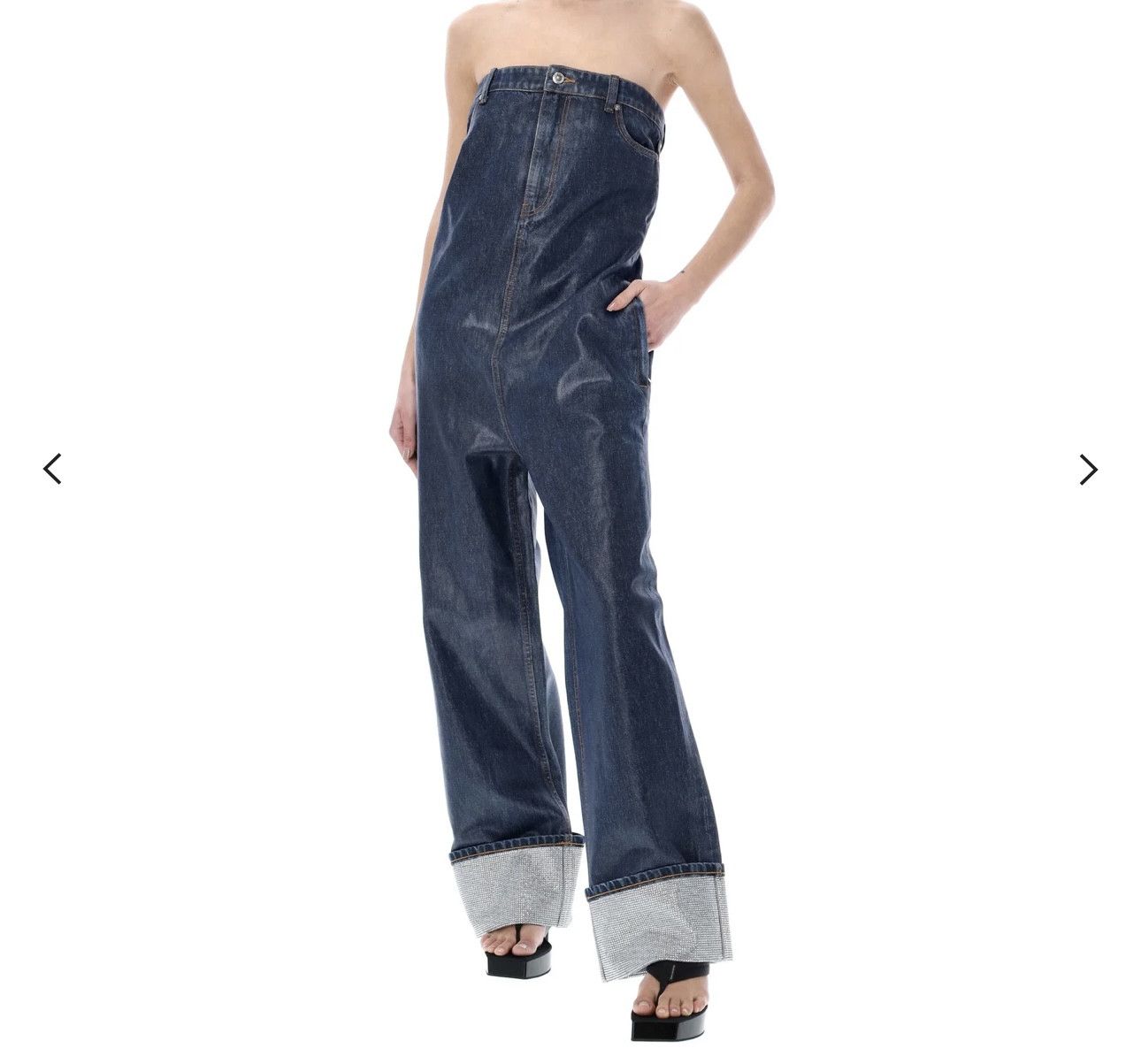 Alexander Wang Denim Sleeveless Jumpsuit Size 27" / US 4 / IT 40 - 1 Thumbnail