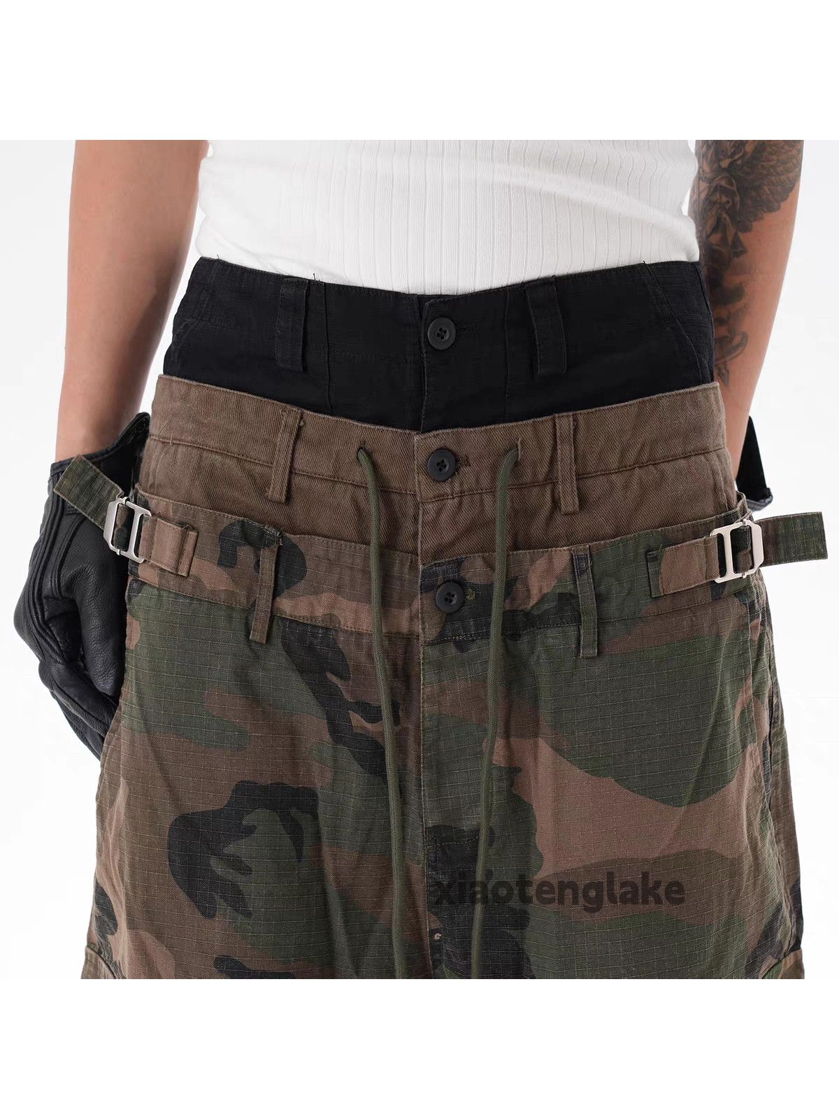 Vintage Unisex military tactical outdoor sports camo cargo pants Size US 36 / EU 52 - 9 Thumbnail