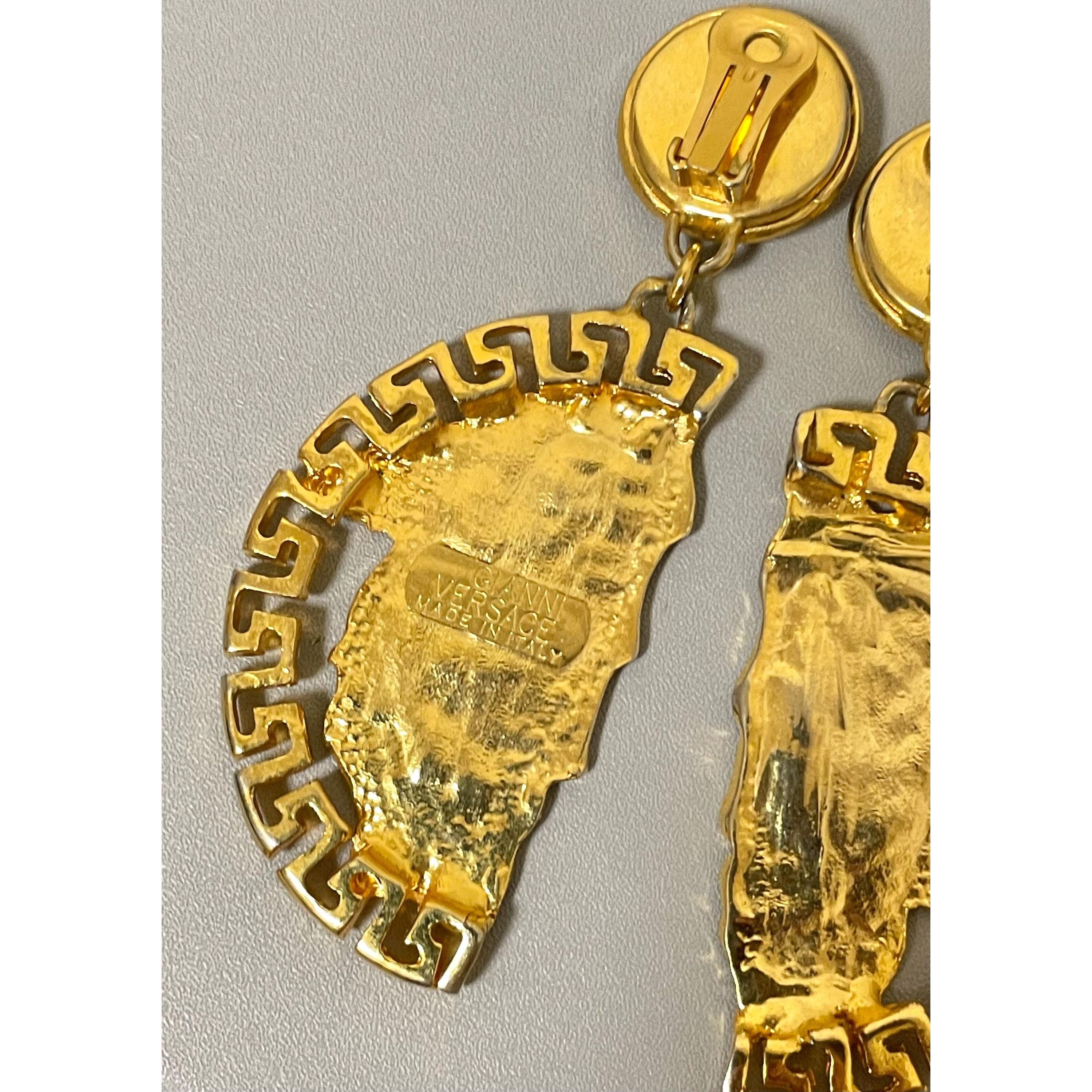 Versace Vintage Gianni Versace Jumbo Medusa dangle earrings Size ONE SIZE - 4 Thumbnail