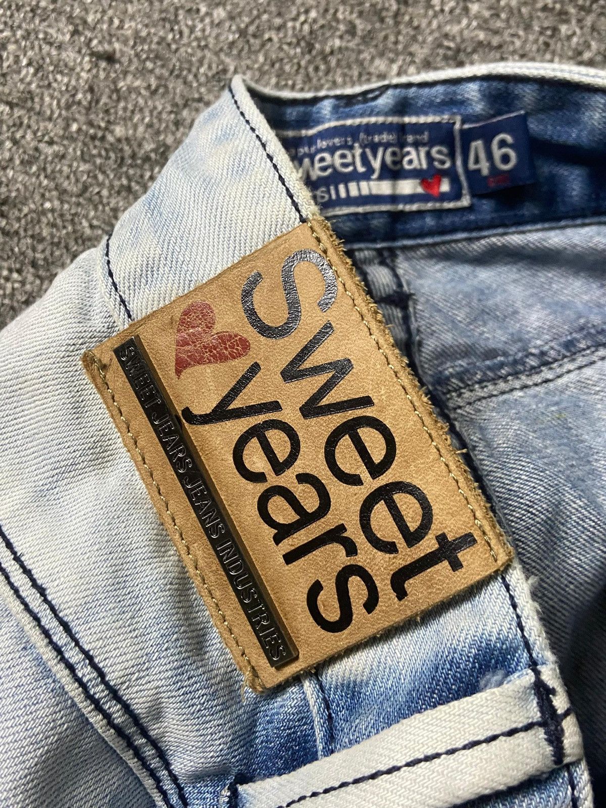 Japanese Brand × Seditionaries × Vintage SWEETYEARS Brand Acid Wash Ripped Jeans (132) Size US 32 / EU 48 - 4 Thumbnail