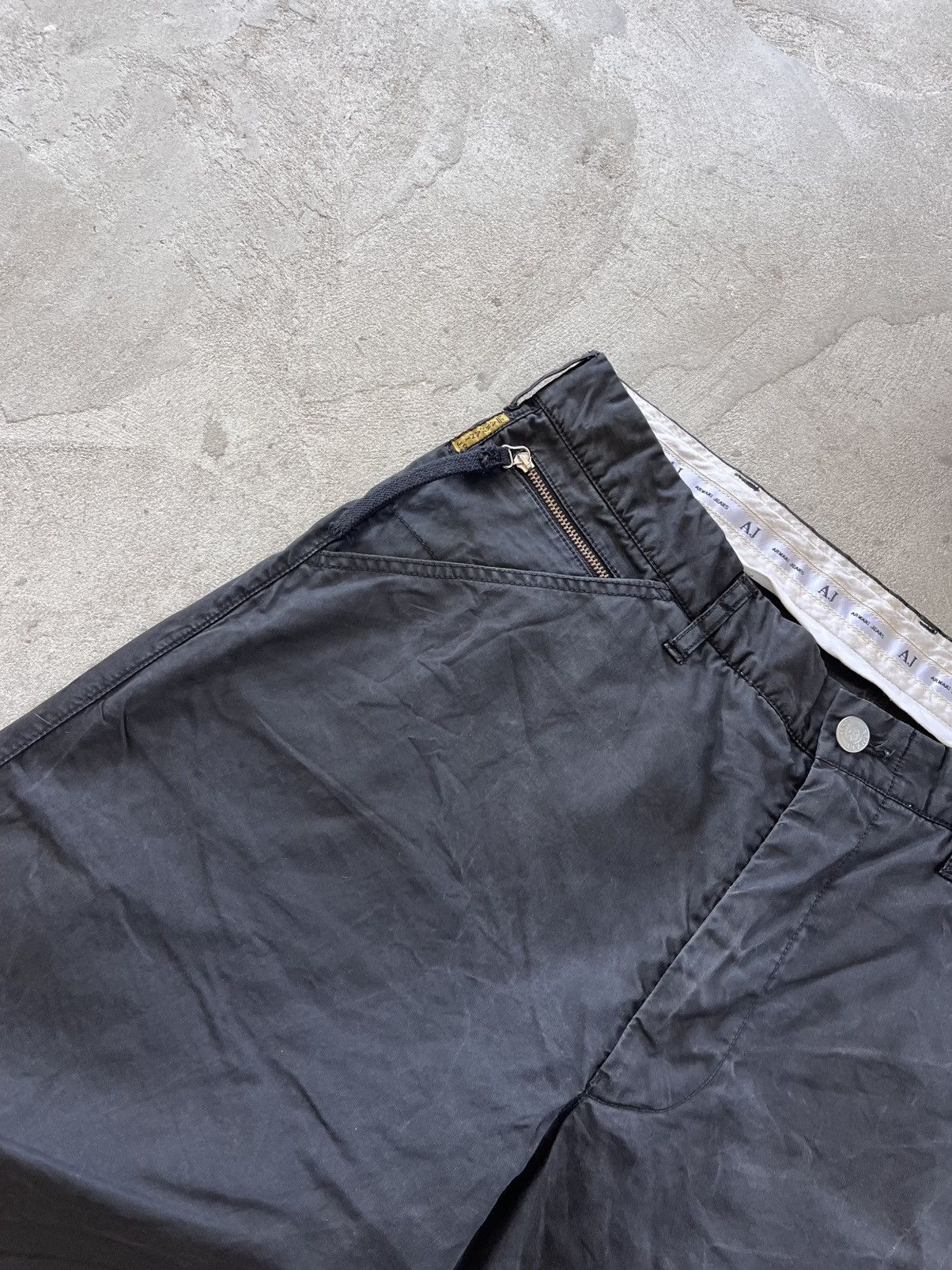 Armani Vintage Armani Black Jeans 36 Wide Fit Waxed Style Luxury Size US 36 / EU 52 - 7 Thumbnail