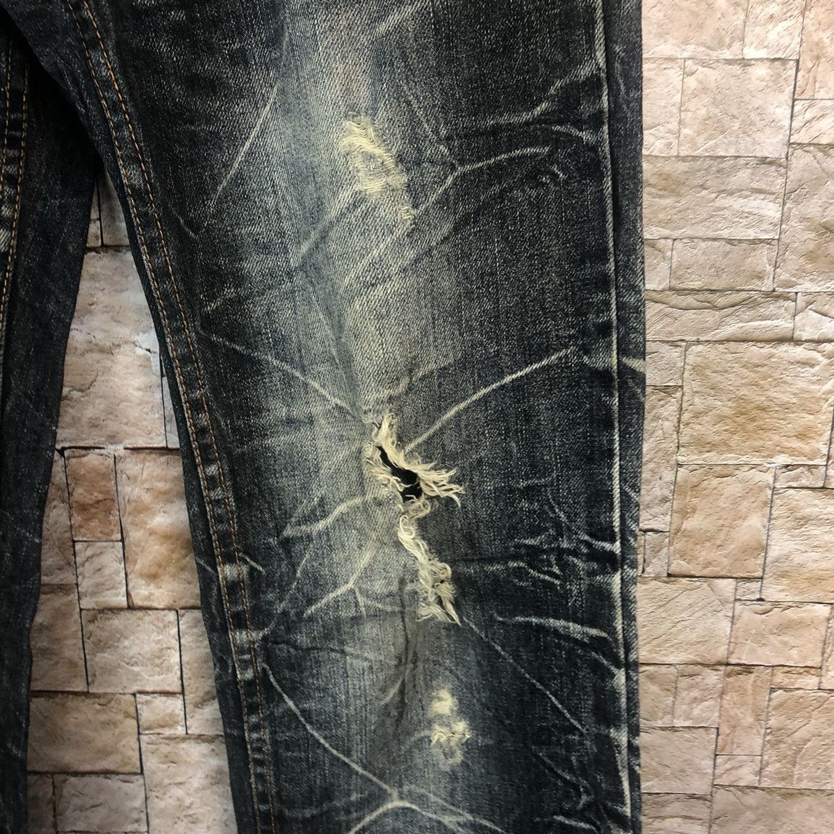 Japanese Brand Antful Double Waist Blue rare Denim Pants #A364 Size US 31 - 11 Thumbnail