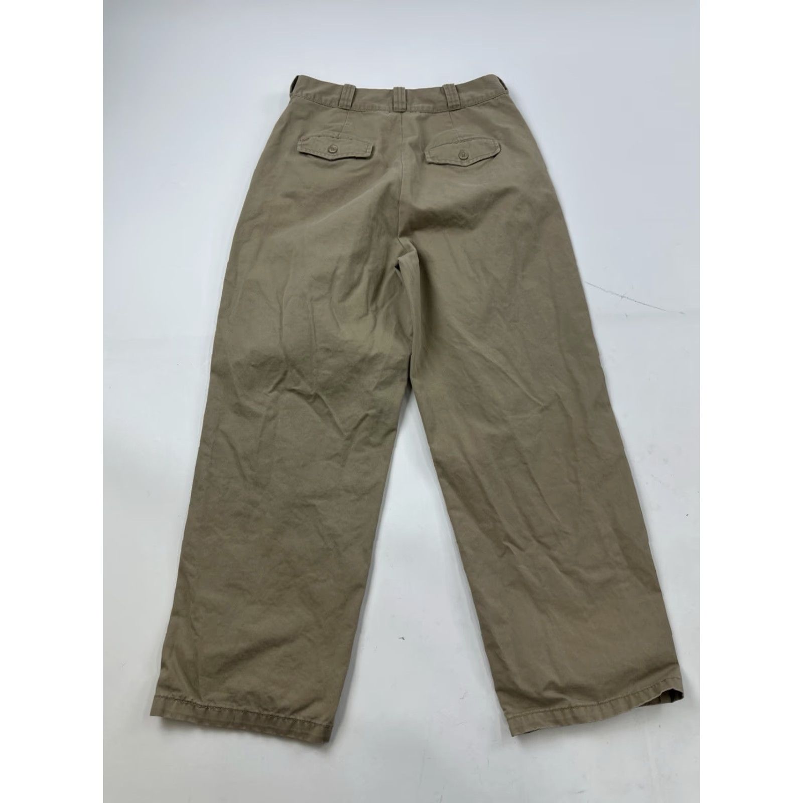 Bdg BDG Pants Women’s 4 Khaki High Rise Straight Leg Ankle Corduroy Pockets Beige 4 Womens Size 27" / US 4 / IT 40 - 2 Thumbnail