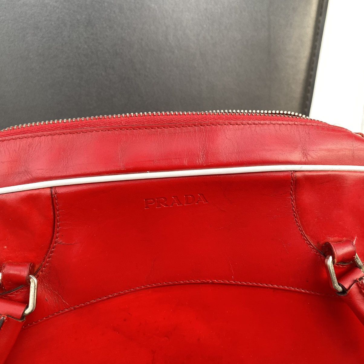 Prada SS2000 Prada Vitello Easy bowling Bag Size ONE SIZE - 6 Thumbnail