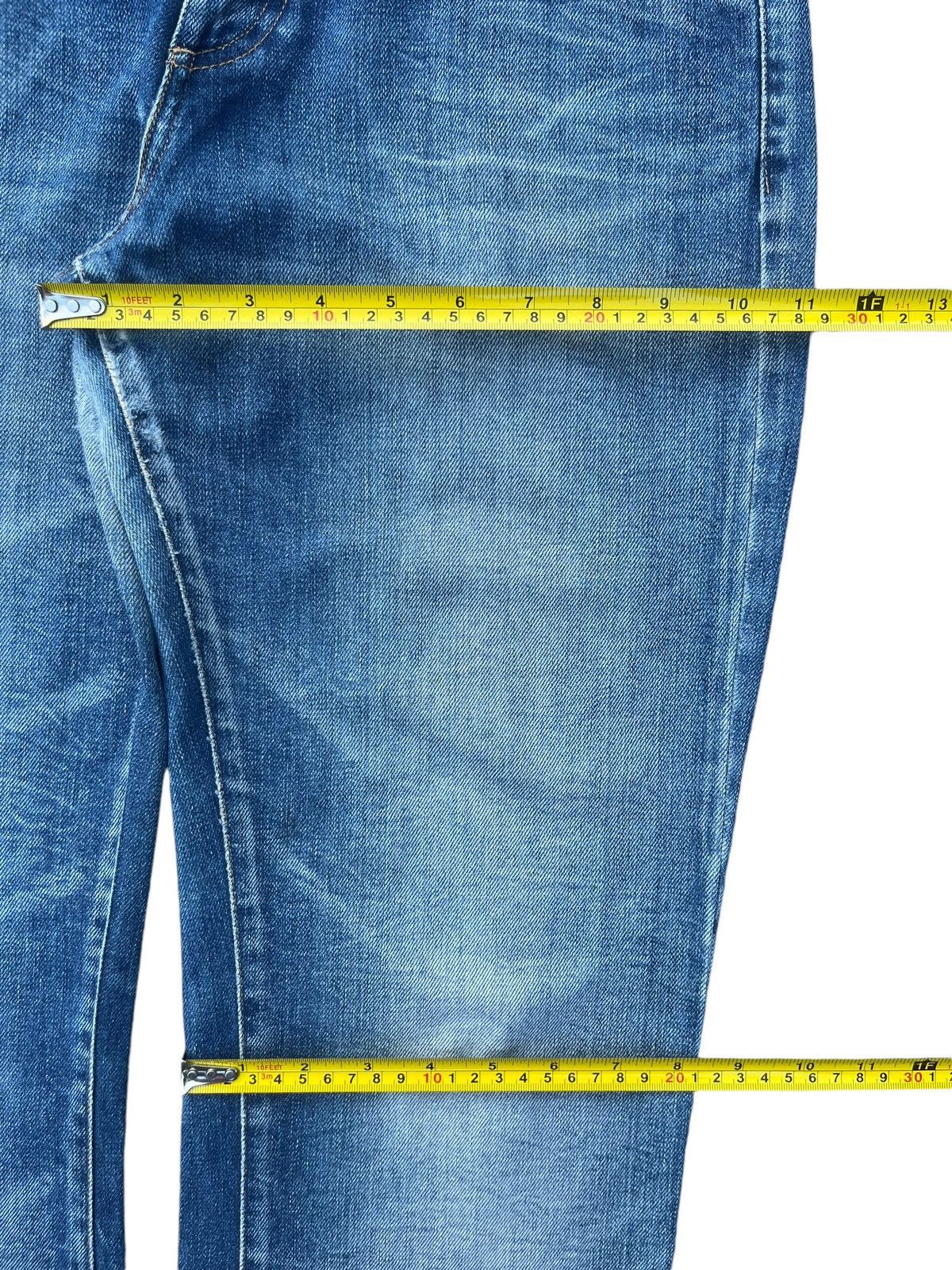 Replay Vintage Made in Italy Reply Blue Washed Mid Rise Flare Jeans Size US 30 / EU 46 - 15 Thumbnail
