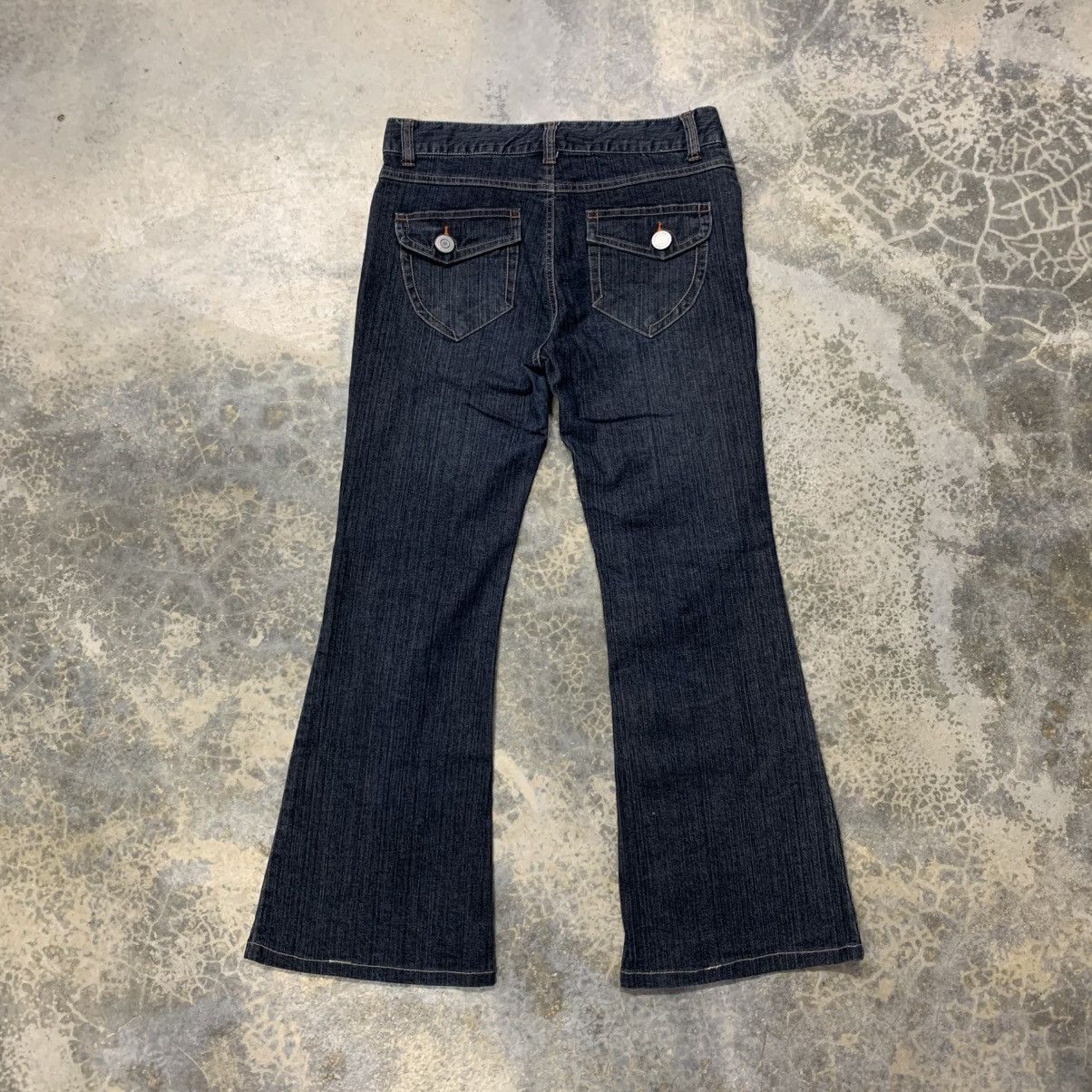 If Six Was Nine × Japanese Brand Flare Bell Bottom Japanesse Brand Denim Size 27" / US 4 / IT 40 - 2 Thumbnail
