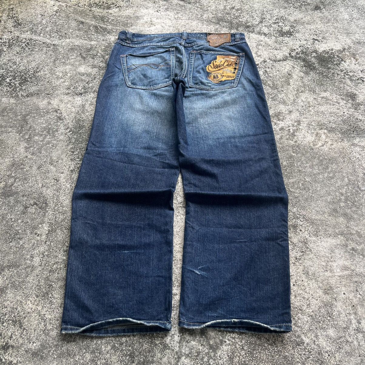 Pelle Pelle “y2k style” PELLE PELLE ACID WASH BAGGY JEANS Size US 38 / EU 54 - 1 Thumbnail
