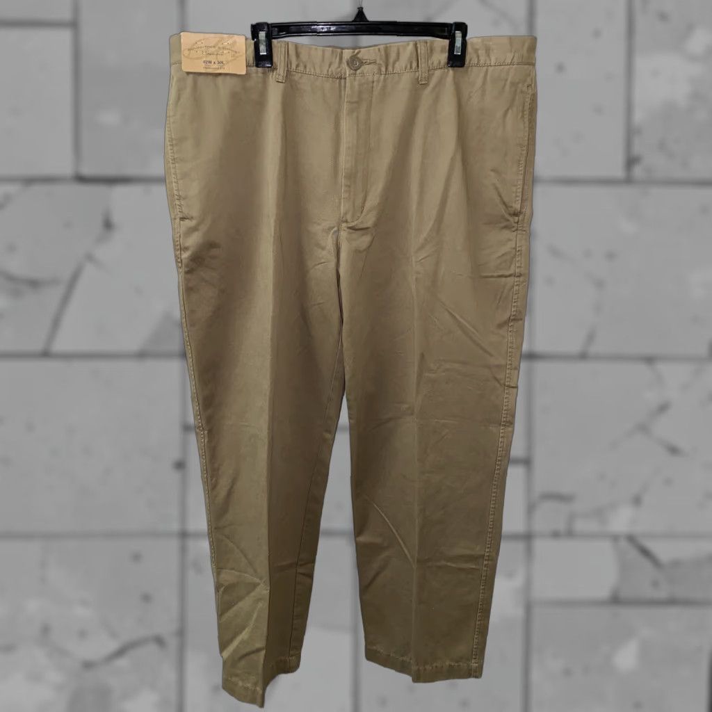 Roundtree & Yorke Roundtree & Yorke Casuals Mens Brown Relaxed Fit Pants Size 42 X 30 Size US 42 / EU 58 - 1 Thumbnail
