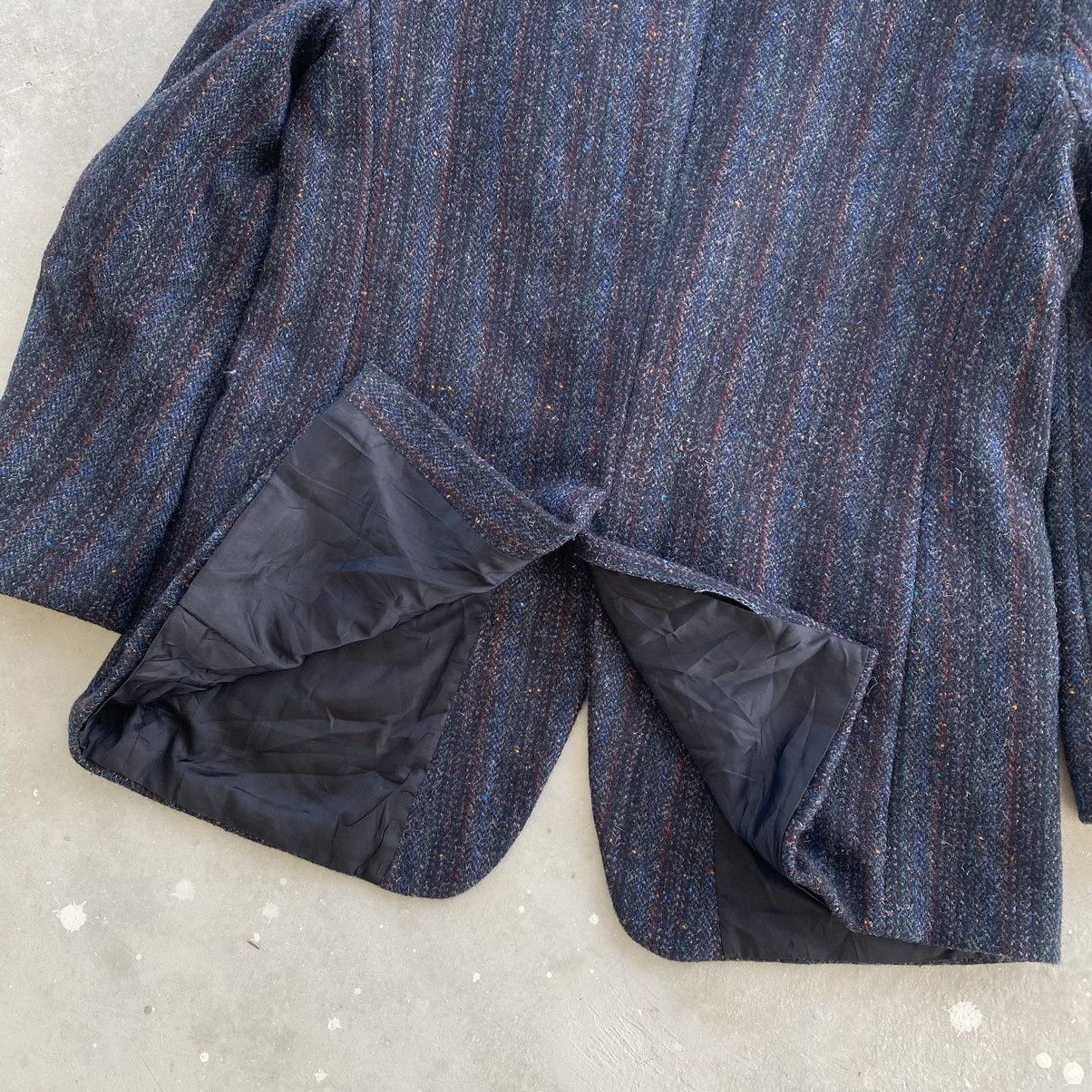 Harris Tweed HARRIS TWEED Striped Wool Blazer Size 48R - 7 Thumbnail