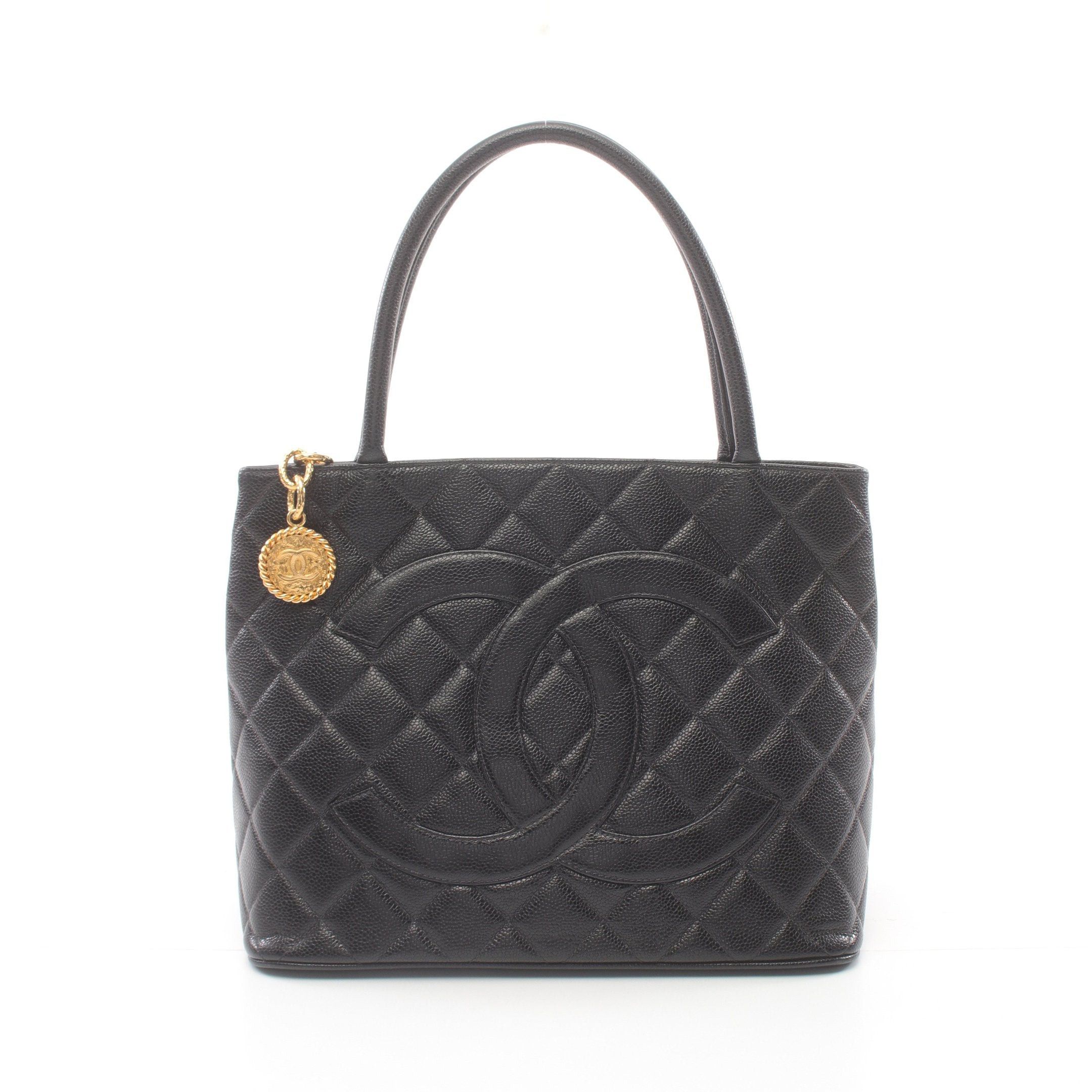 Chanel Chanel Reissue Tote Handbag Bag Caviar Skin Black Gold Hardware Size ONE SIZE - 1 Thumbnail