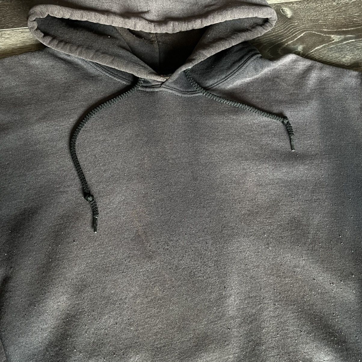 Vintage Vintage 2000s Jerzees Sunwashed Faded Black Blank Hoodie Y2K Size US XL / EU 56 / 4 - 6 Thumbnail
