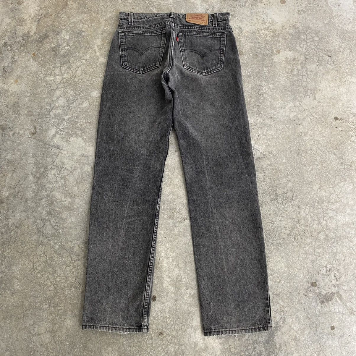 Levi's Vintage 90’s Levis 505 Faded Black Straight Leg Denim Size US 32 / EU 48 - 10 Thumbnail